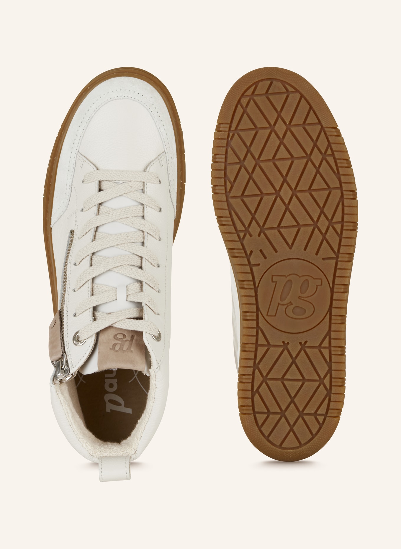 paul green Hightop-Sneaker: WEISS
