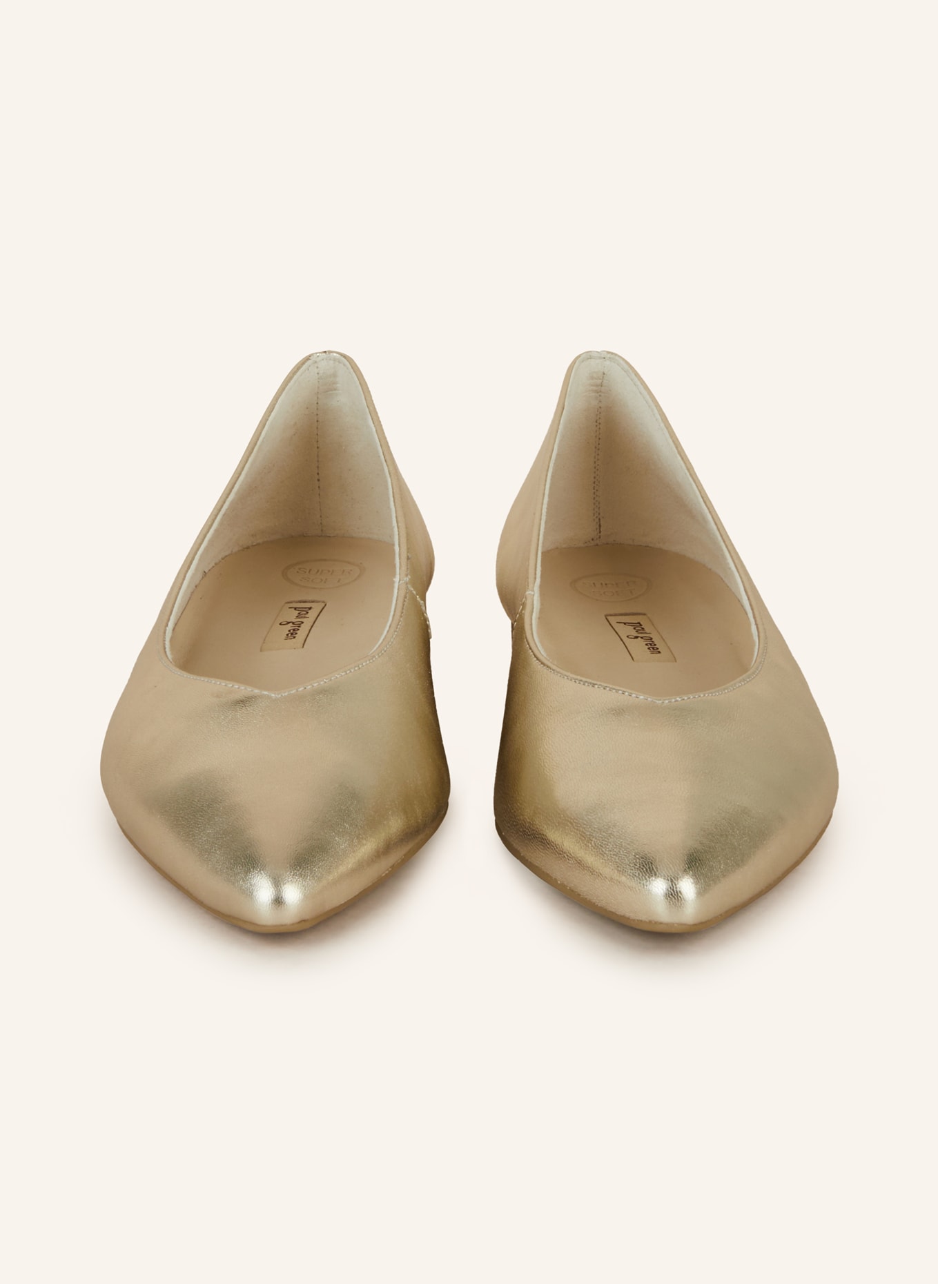 paul green Ballet flats: GOLD