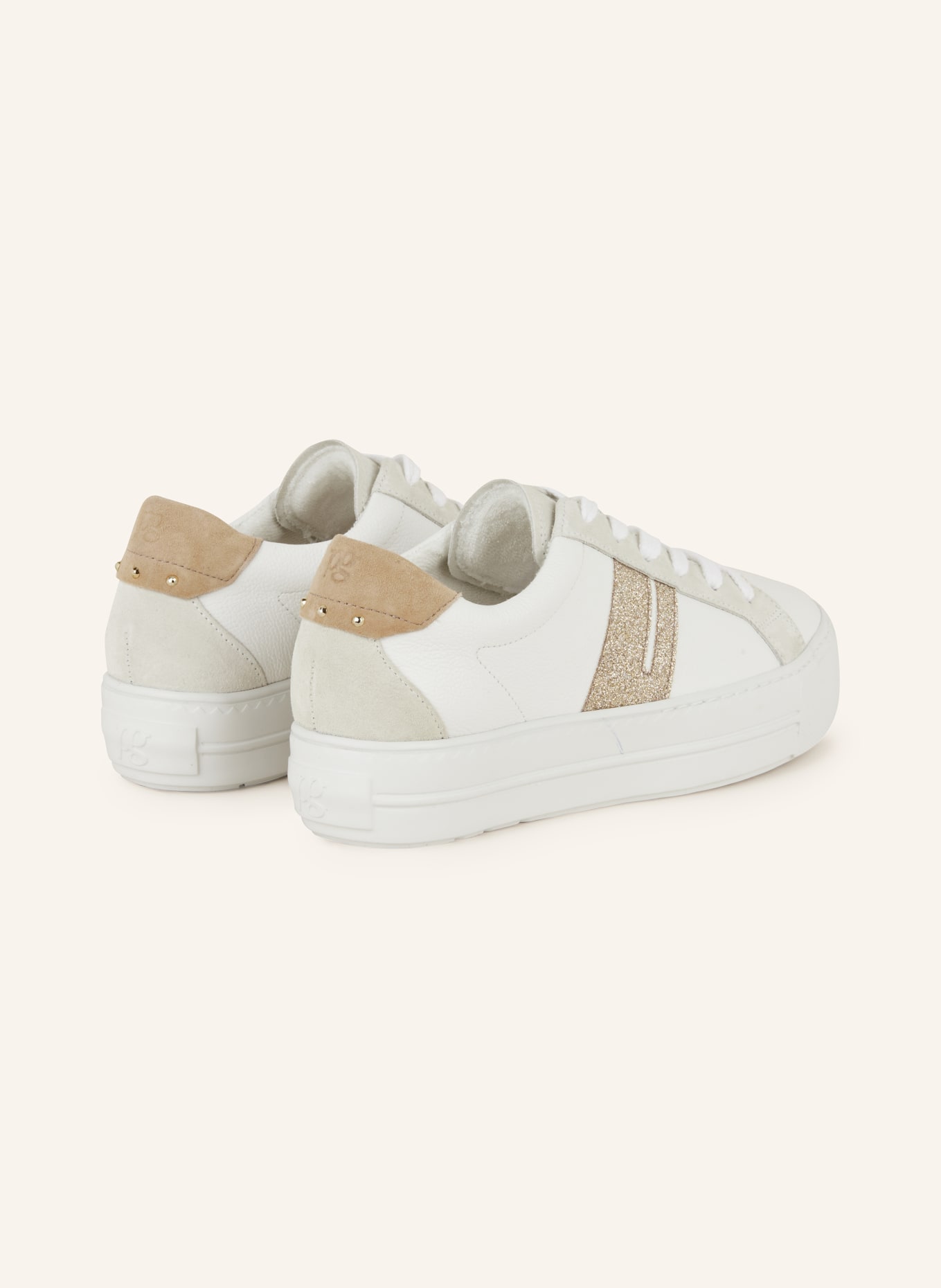 paul green Sneakers with rivets, Color: WHITE (Image 2)