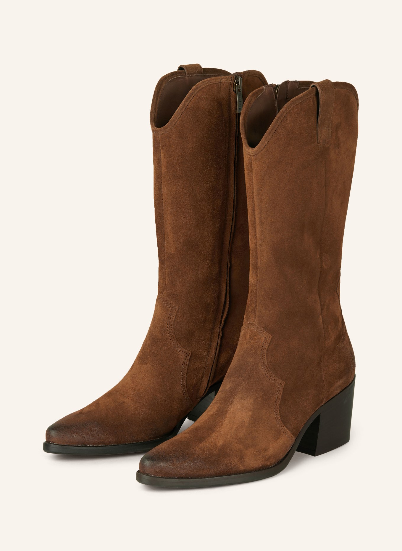 paul green Cowboy boots, Color: BROWN (Image 1)