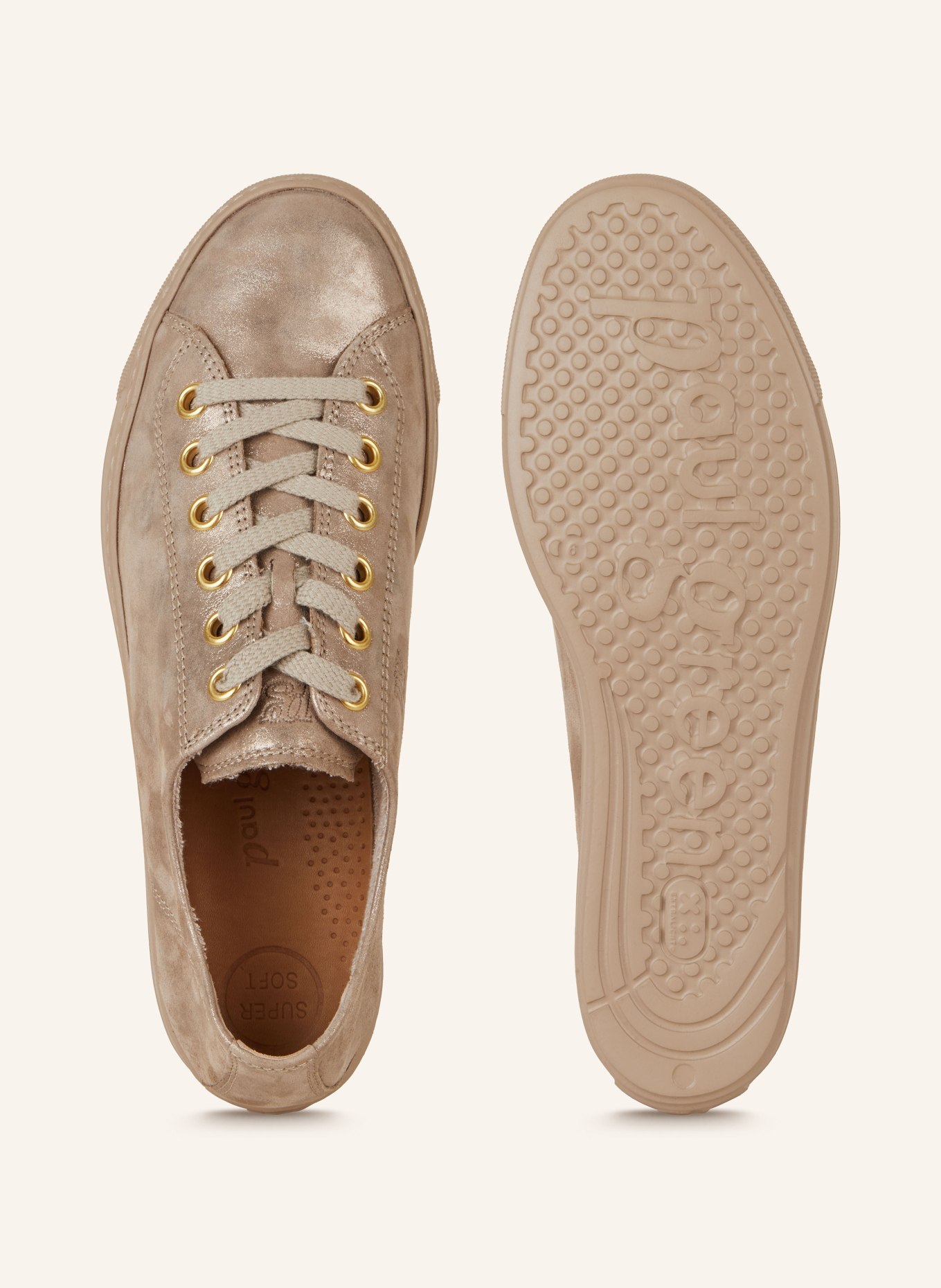 paul green Sneakers GLOSSY ANTIC CHAMPAGNE, Color: BEIGE (Image 5)