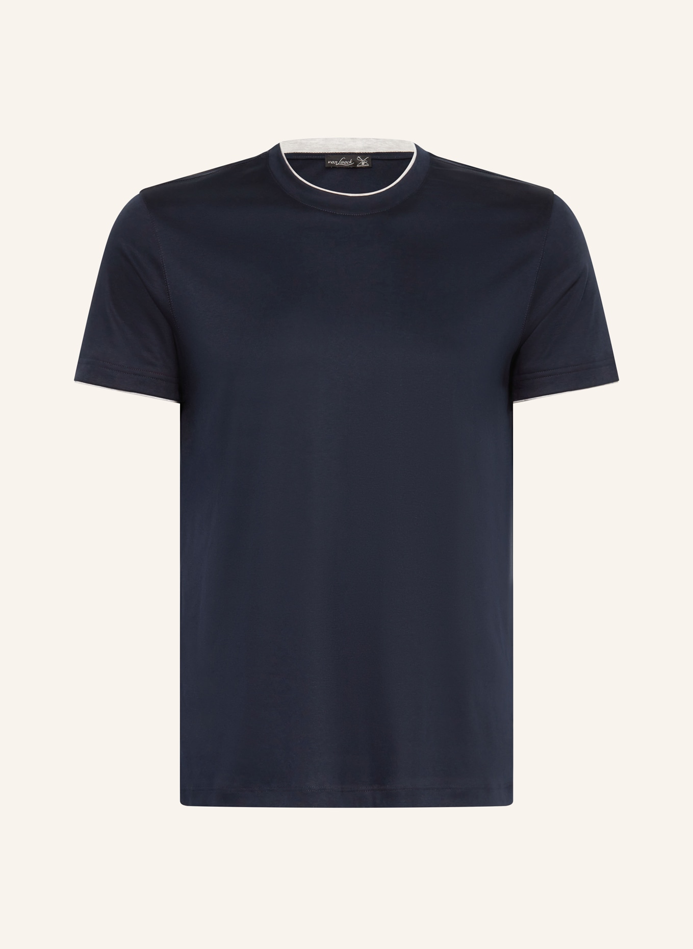 van Laack T-shirt, Color: DARK BLUE (Image 1)