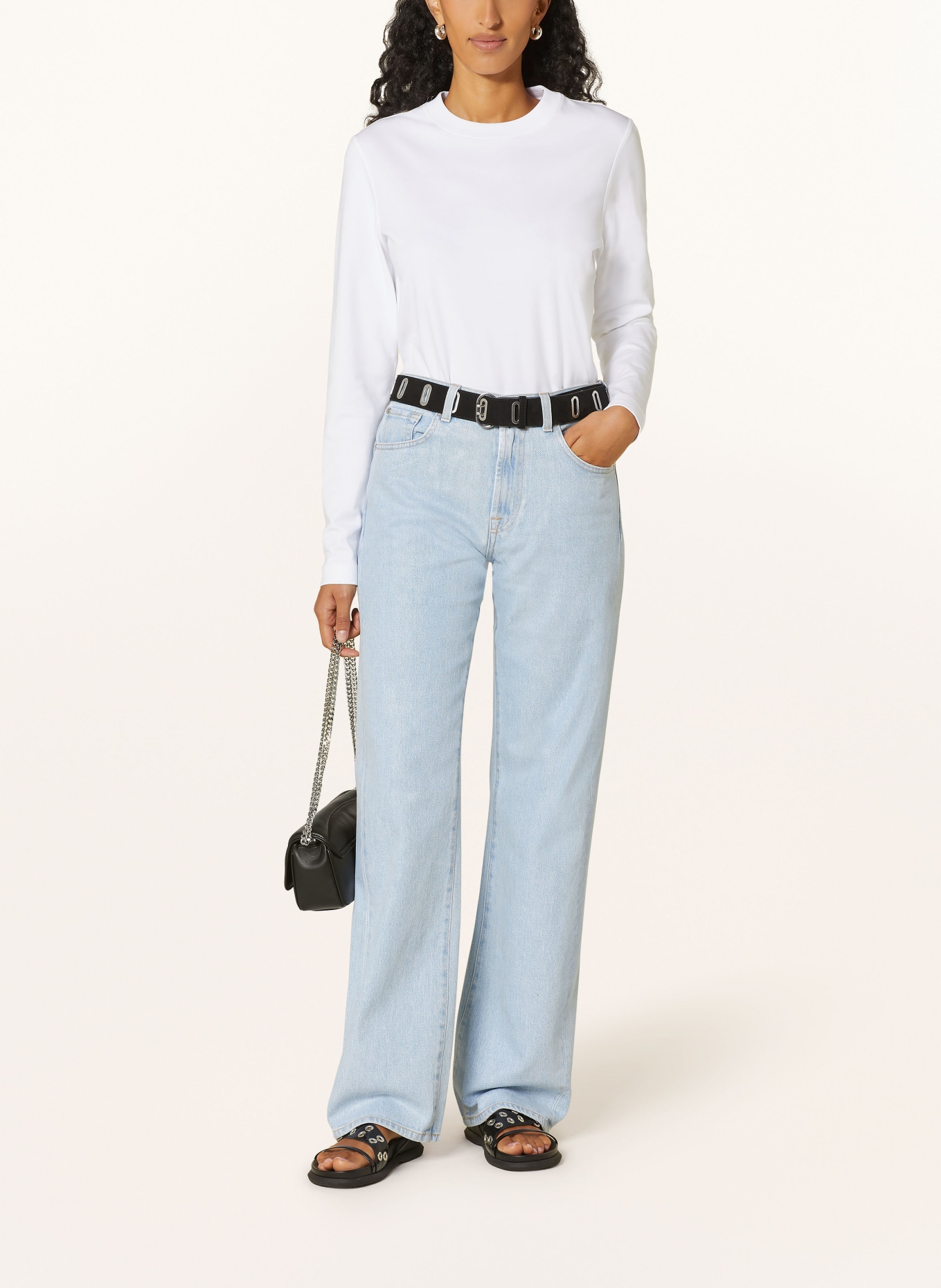 7 for all mankind Straight Jeans, Farbe: LIGHT BLUE (Bild 2)