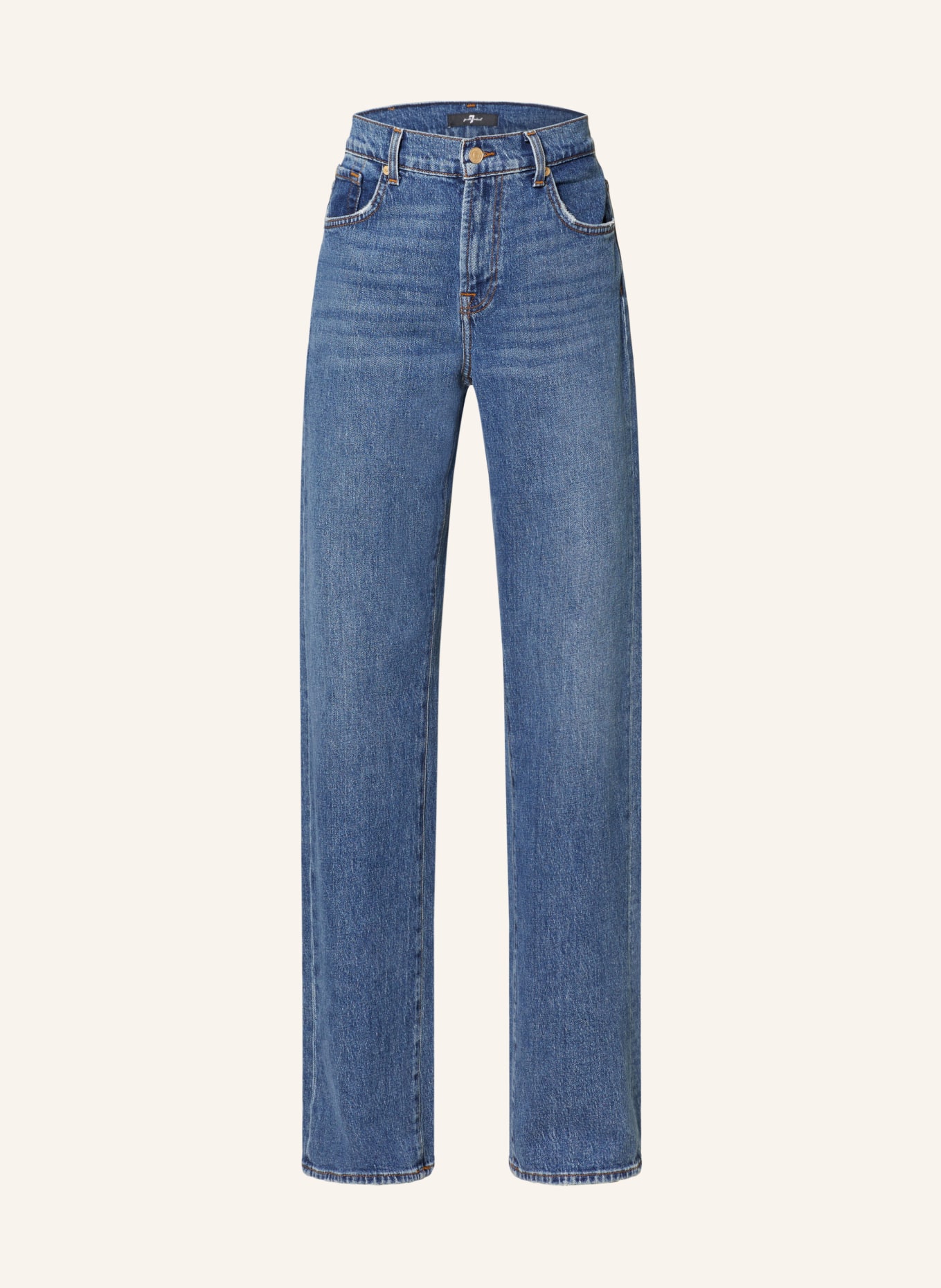 7 for all mankind Flared Jeans TESS, Farbe: MID BLUE (Bild 1)