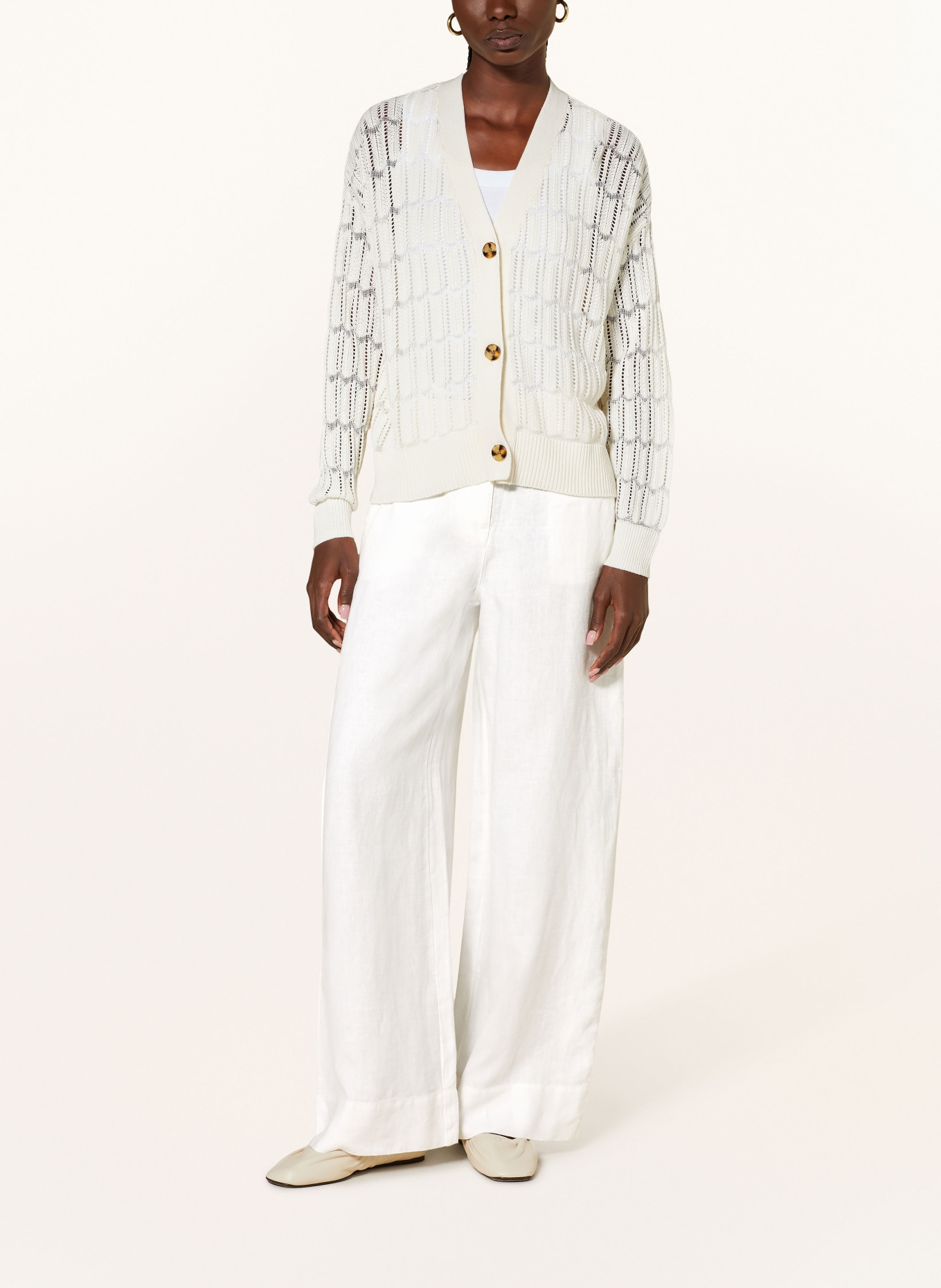 REISS Linen trousers DEMI, Color: WHITE (Image 2)