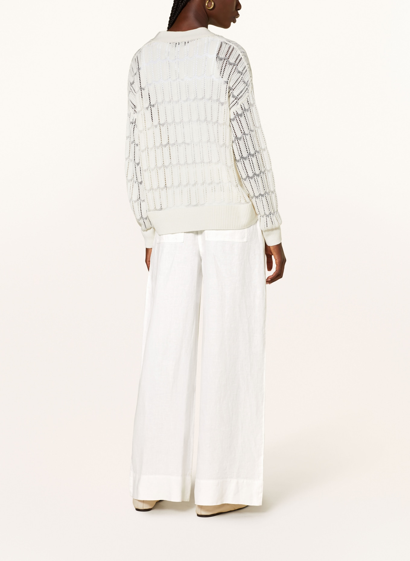REISS Linen trousers DEMI, Color: WHITE (Image 3)
