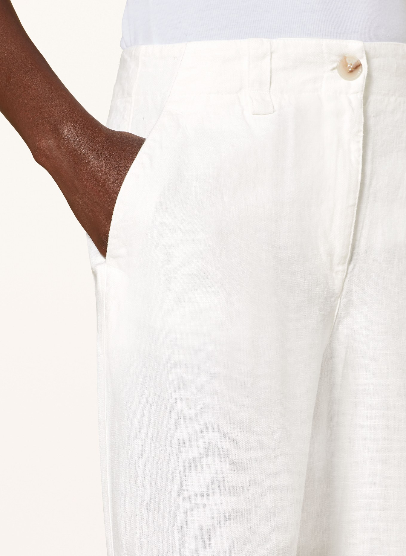 REISS Linen trousers DEMI, Color: WHITE (Image 5)