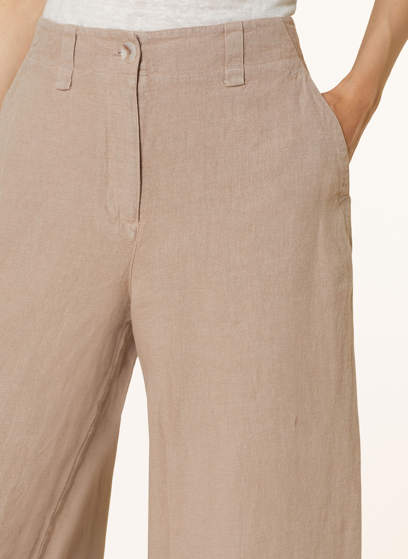 REISS Linen trousers DEMI, Color: TAUPE (Image 5)