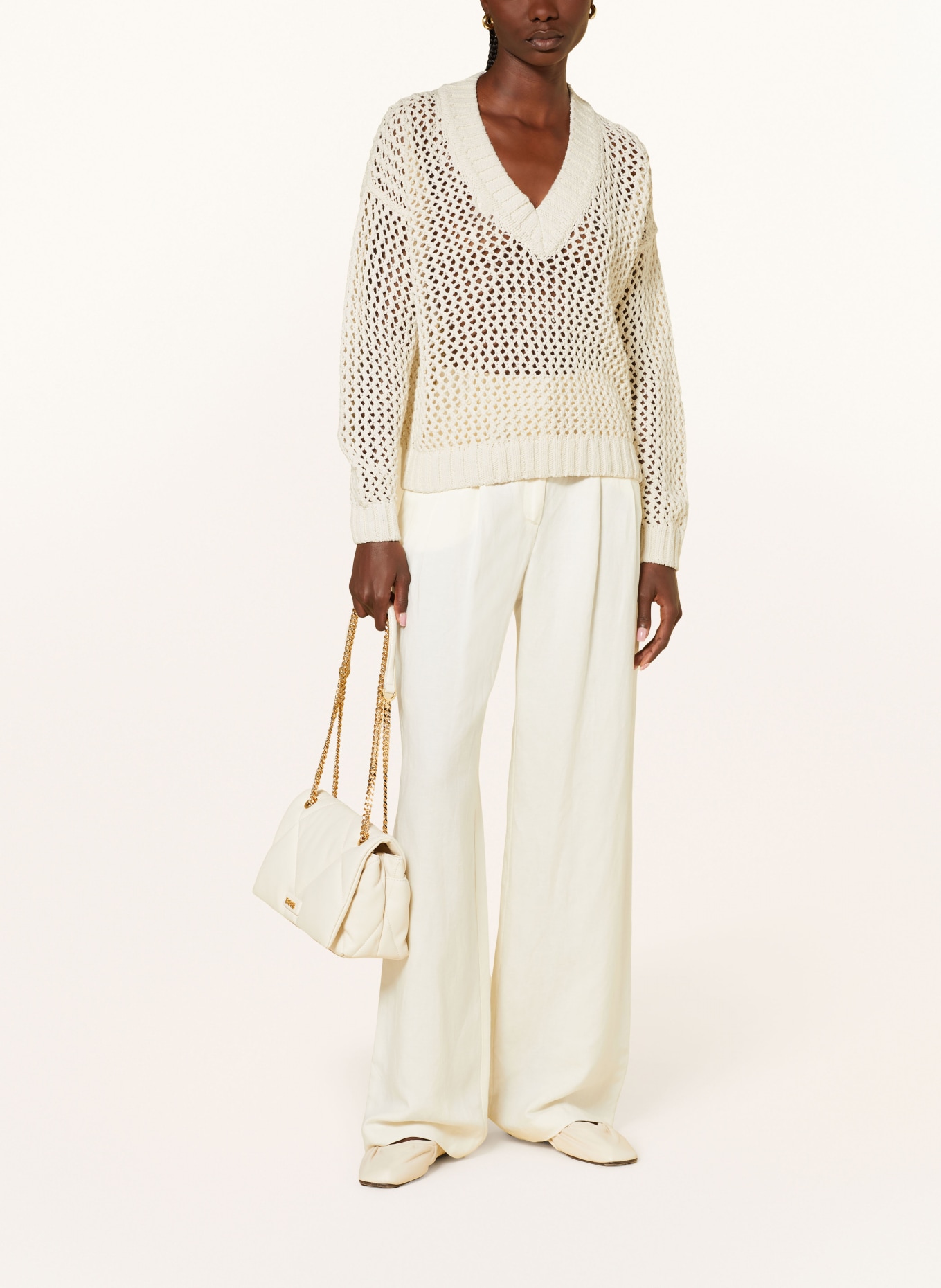 REISS Sweater LARISSA with linen, Color: WHITE (Image 2)