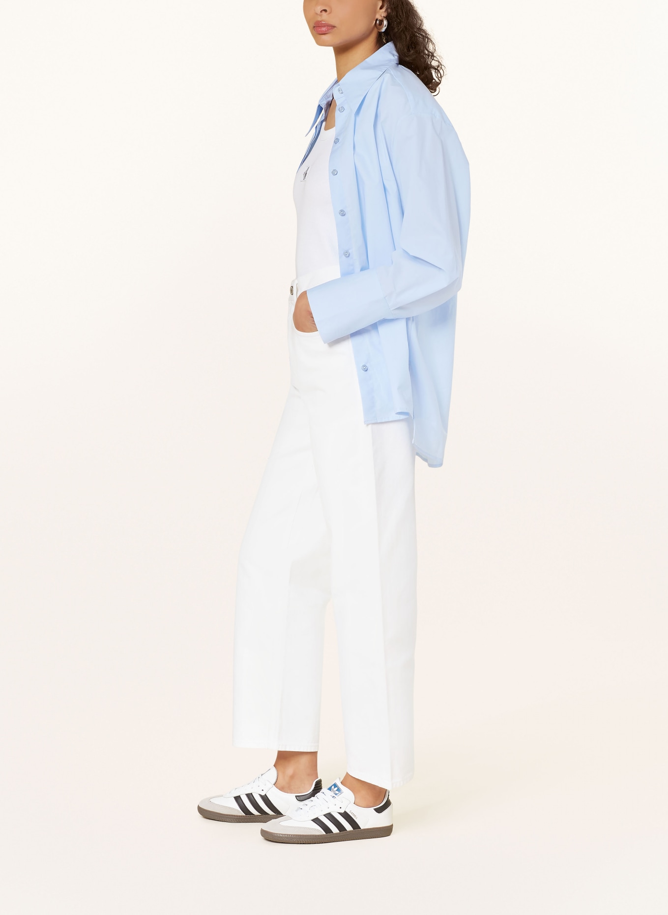 Calvin Klein Jeansy straight BARREL, Kolor: 0K8 Ck Classic White (Obrazek 4)