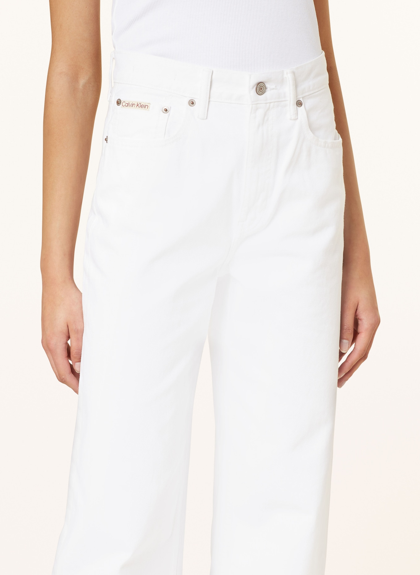 Calvin Klein Straight Jeans BARREL, Farbe: 0K8 Ck Classic White (Bild 5)