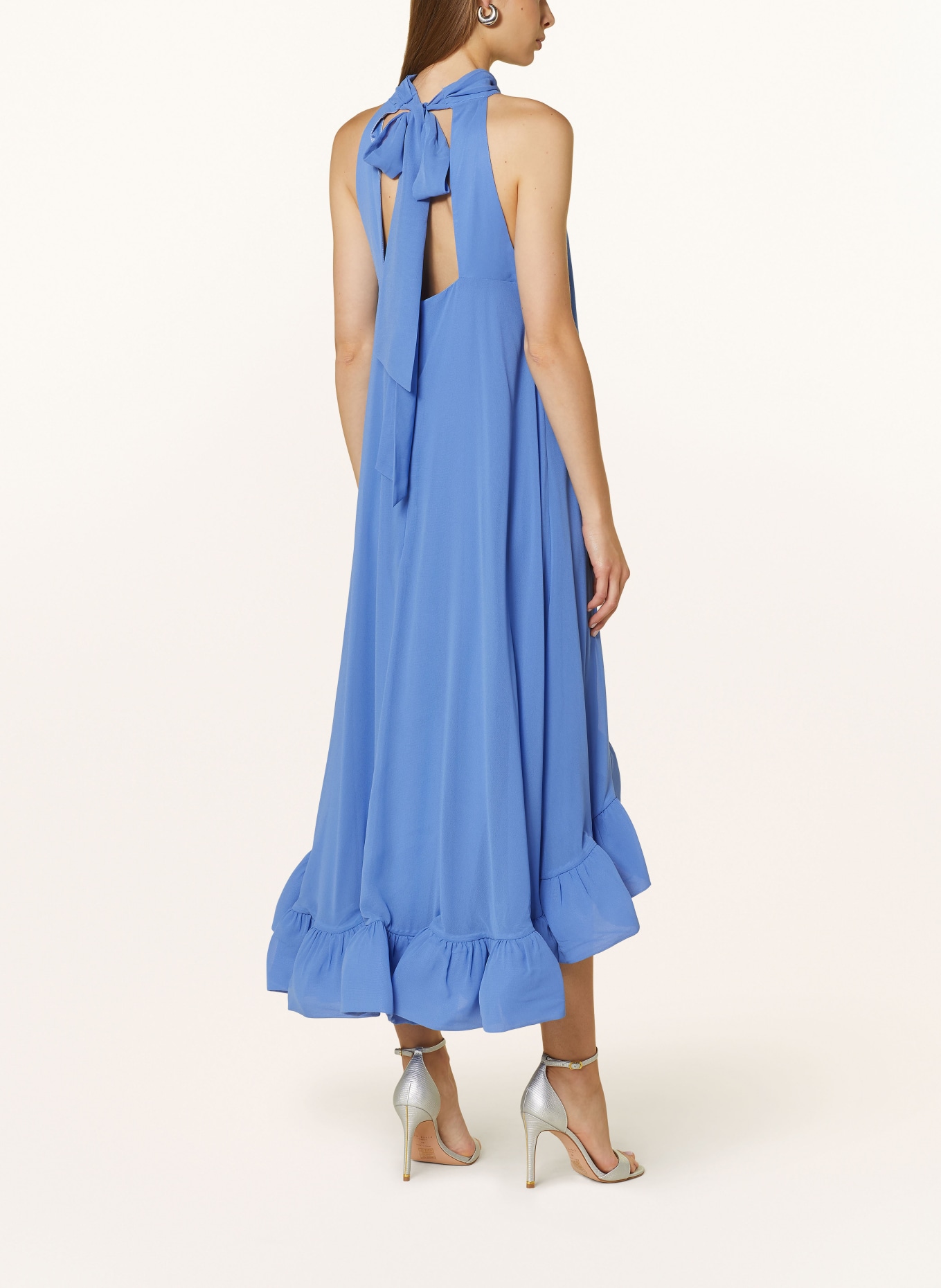 MALINA Dress SABRINA with frills and cut-out, Color: BLUE (Image 3)