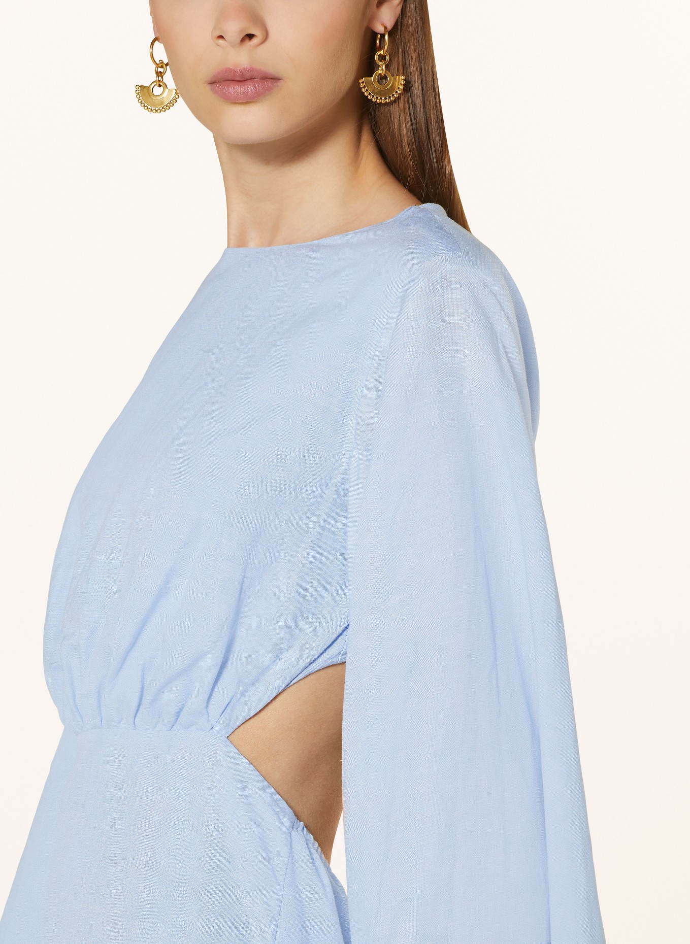 MALINA Dress with cut-out, Color: LIGHT BLUE (Image 4)