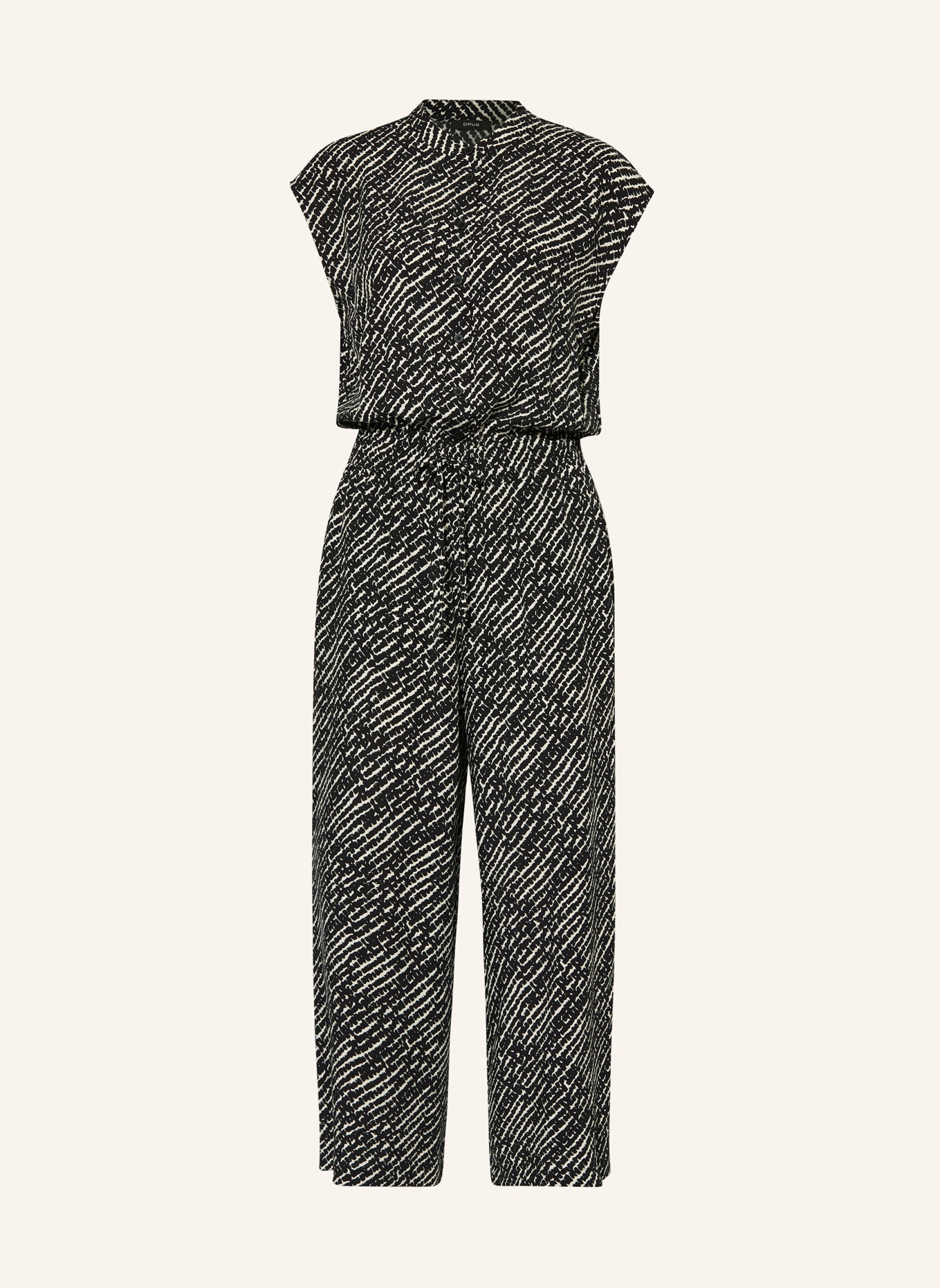 Black and cream jumpsuit online