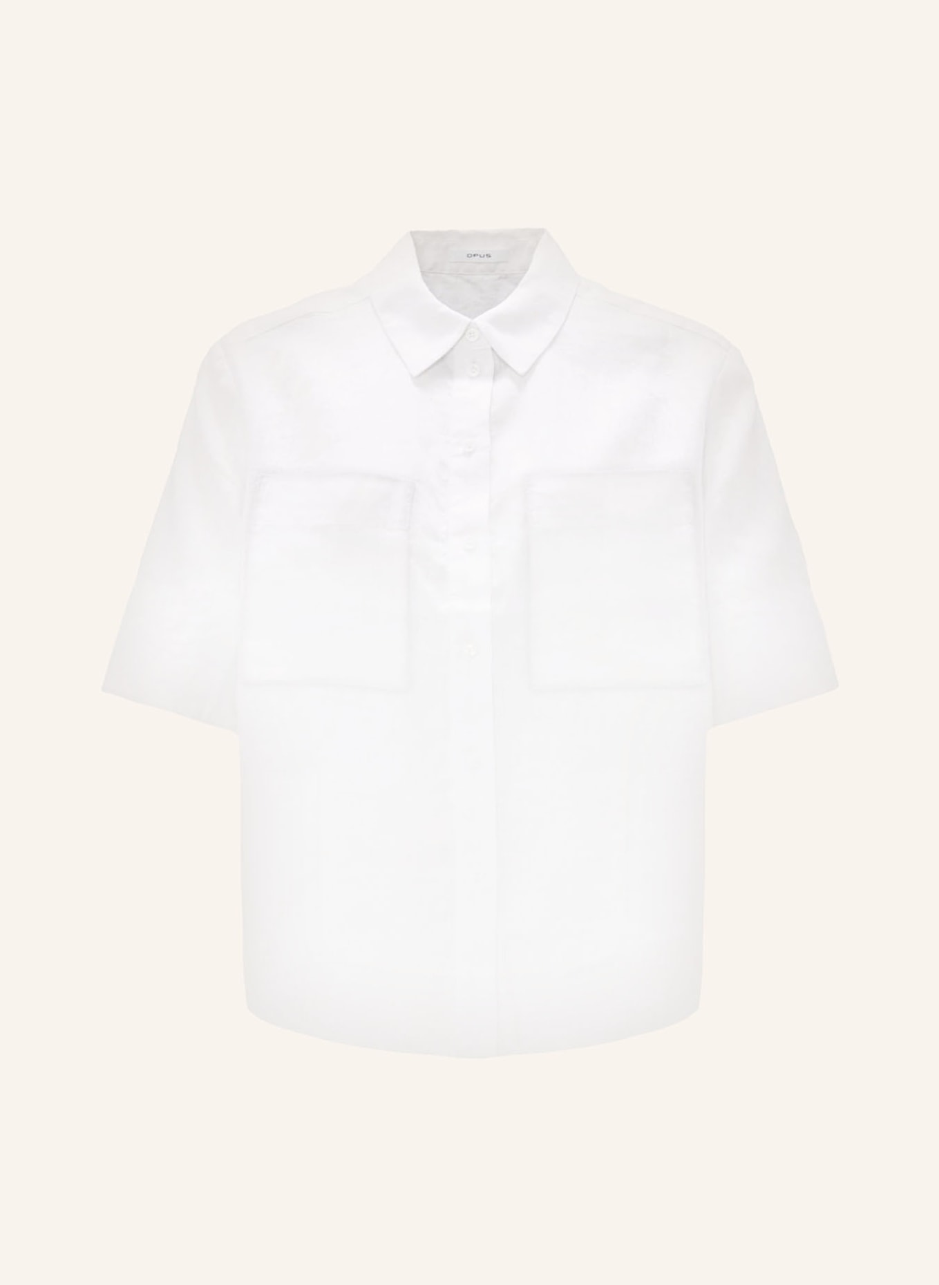 OPUS Shirt blouse FILALIA made of linen, Color: WHITE (Image 1)