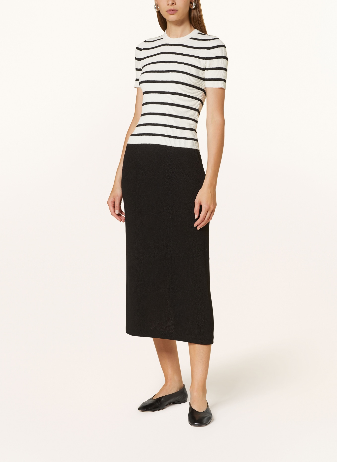 OPUS Knit skirt ROBINIA, Color: BLACK (Image 2)