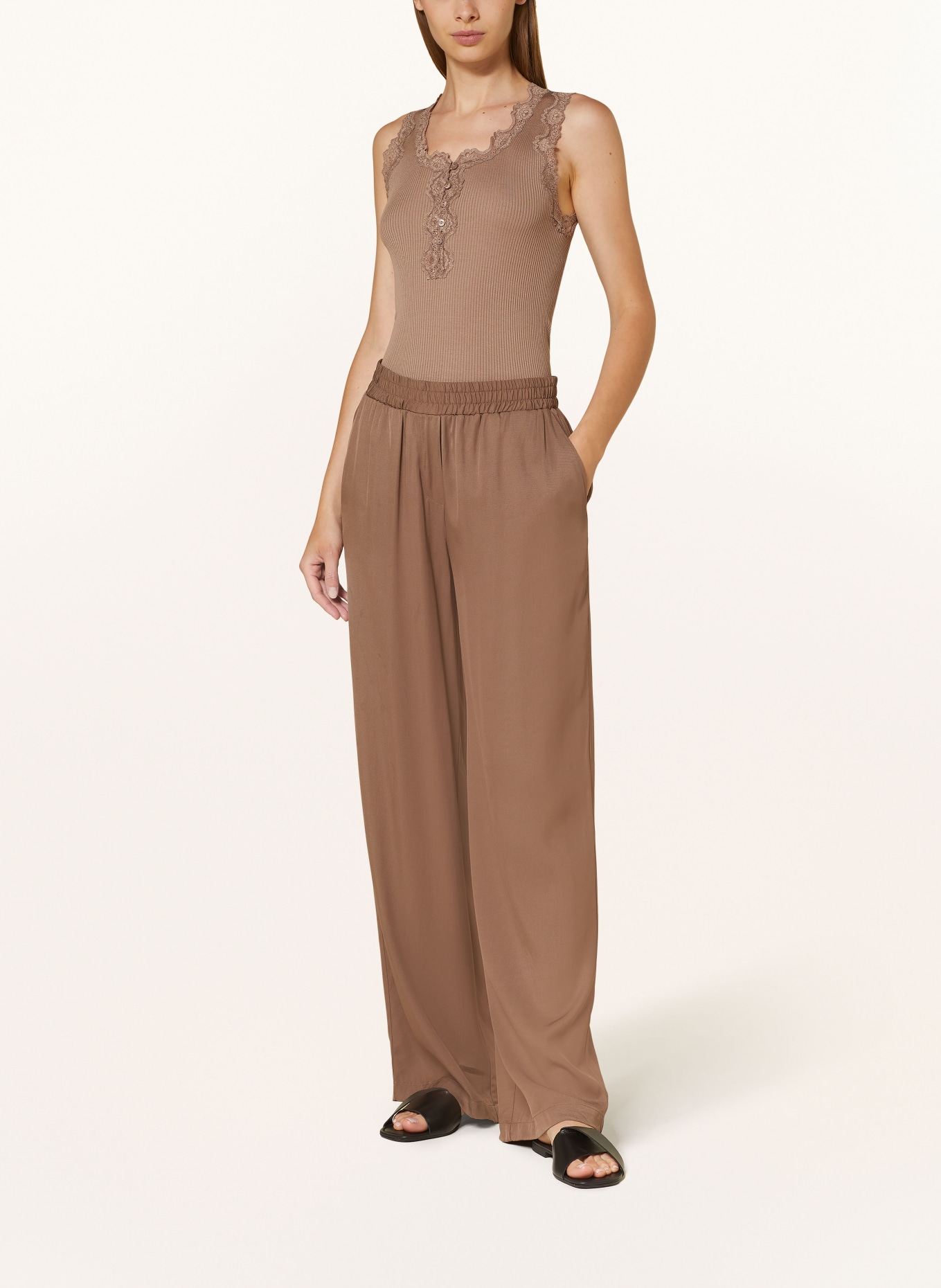 OPUS Wide leg trousers MIMAS, Color: BROWN (Image 2)