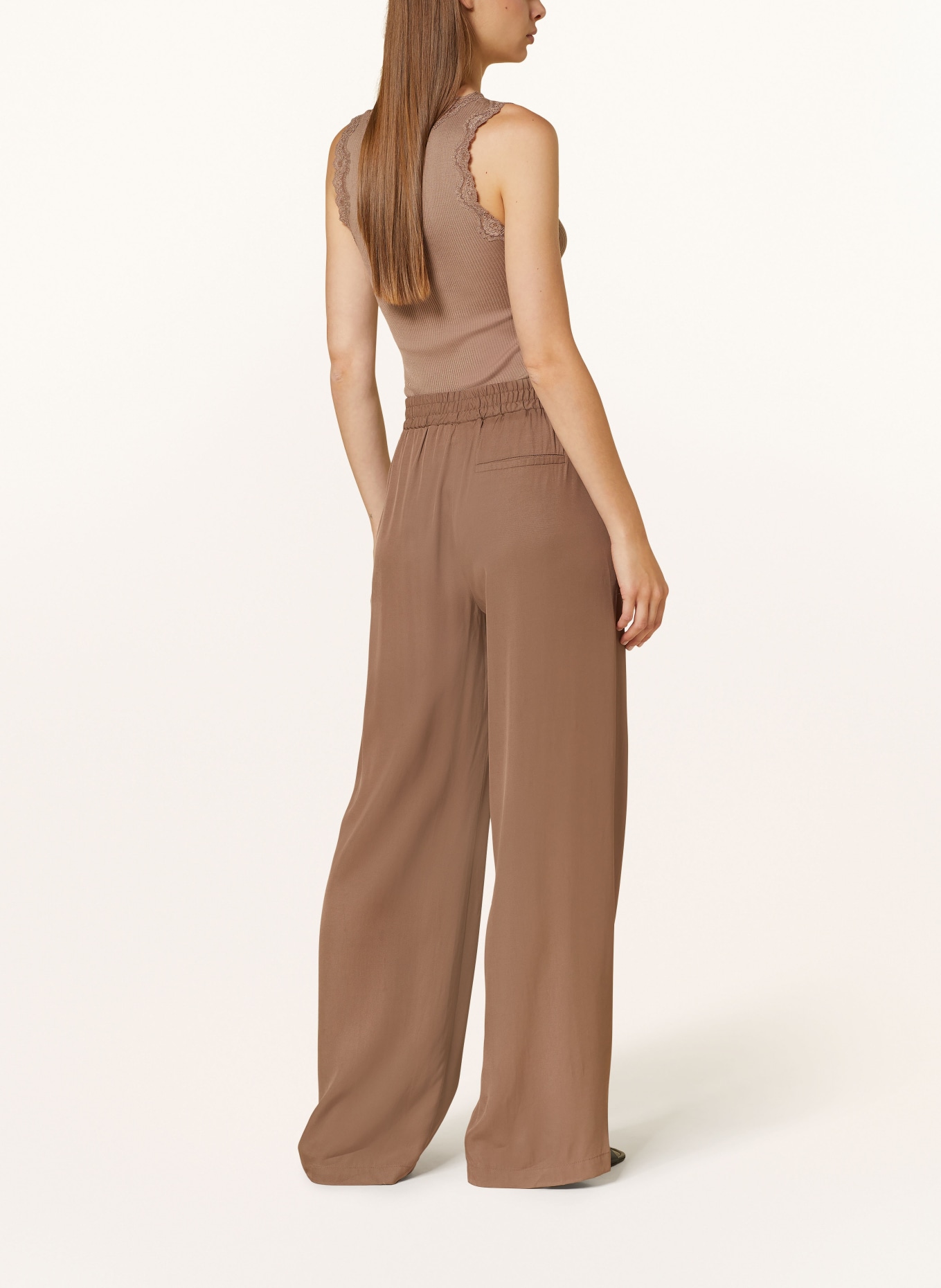 OPUS Wide leg trousers MIMAS, Color: BROWN (Image 3)