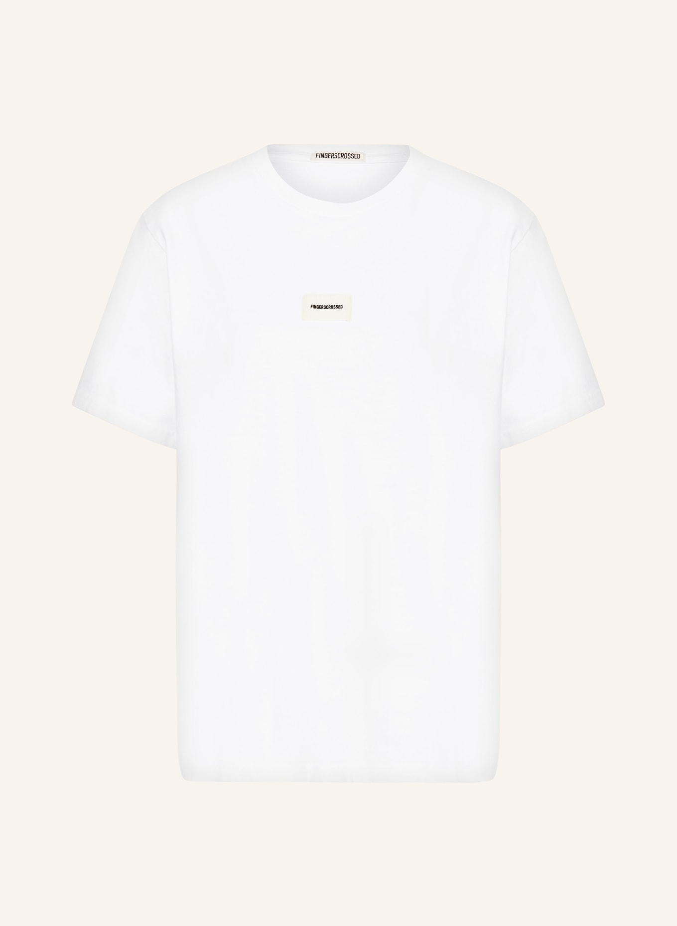 FINGERSCROSSED T-shirt MOVEMENT, Color: WHITE/ BLACK/ BROWN (Image 1)