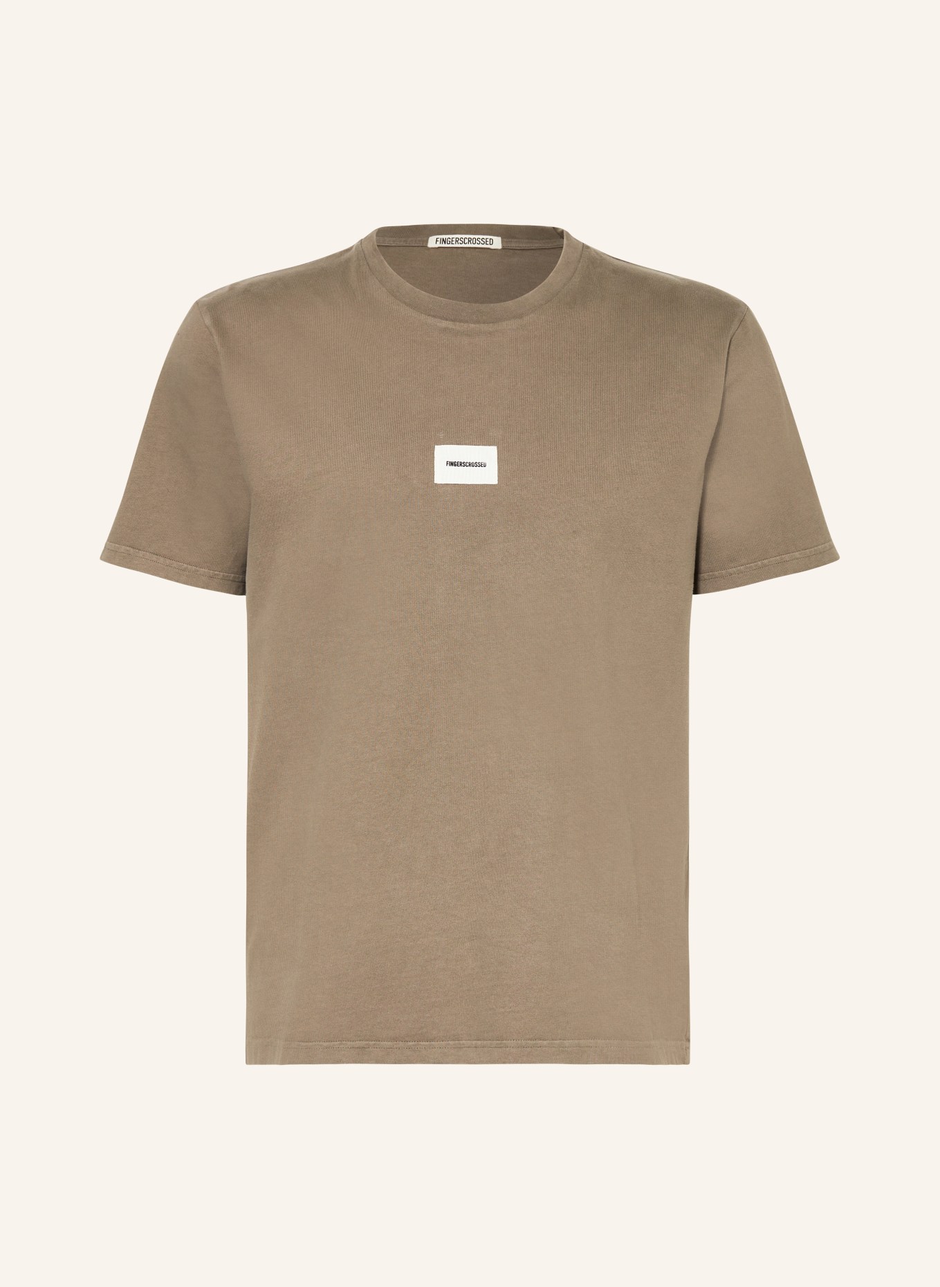 FINGERSCROSSED T-Shirt MOVEMENT, Farbe: WEISS/ OLIV (Bild 1)