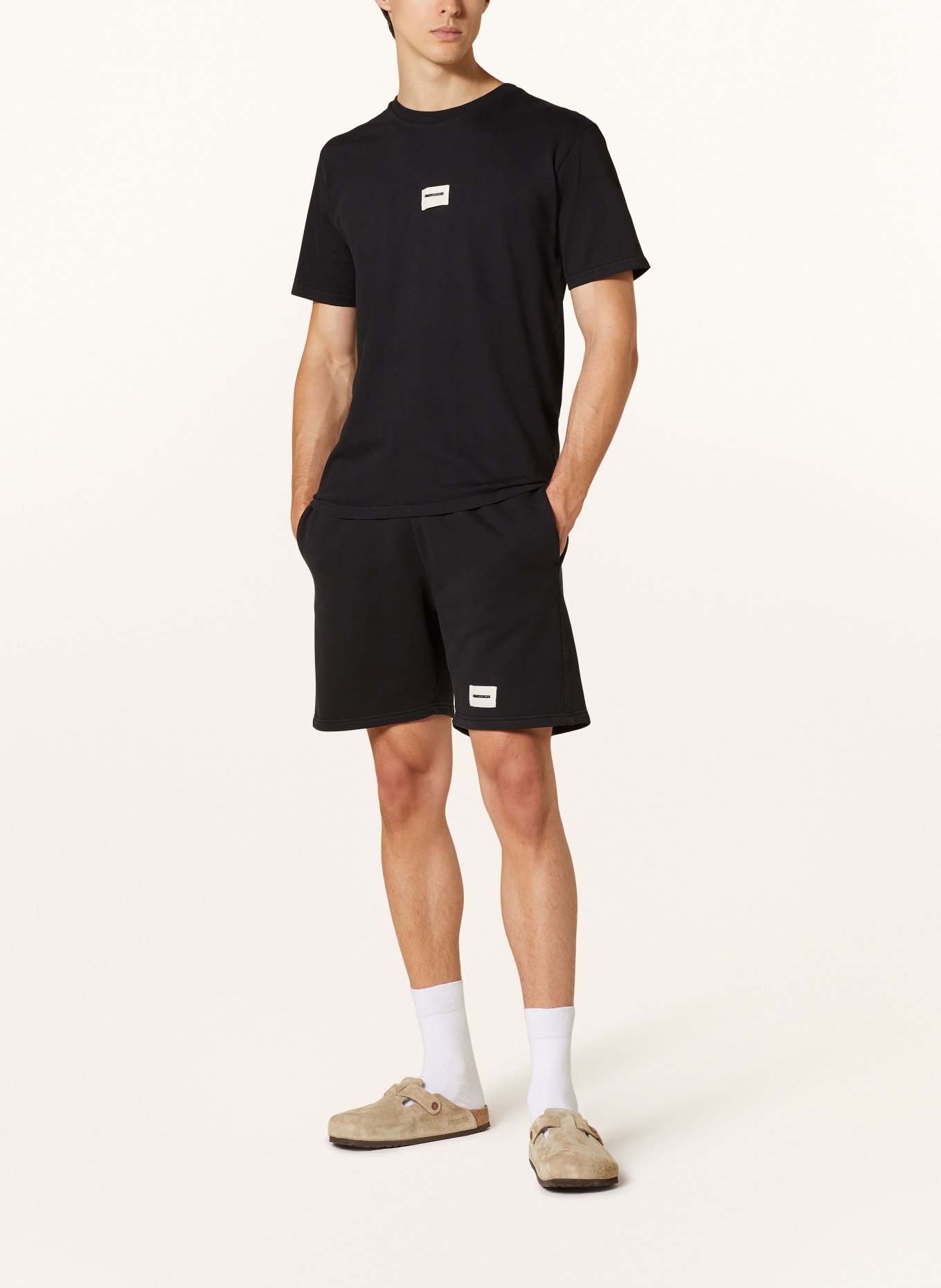 FINGERSCROSSED Sweat shorts CLASSIC, Color: BLACK (Image 2)