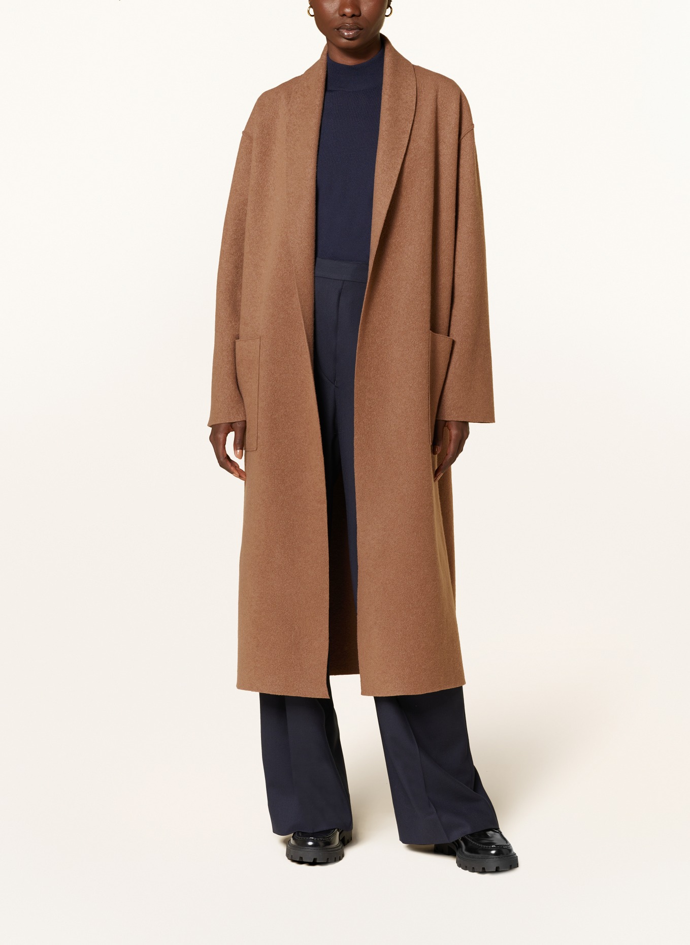 lunaria cashmere Cashmere coat, Color: CAMEL (Image 2)