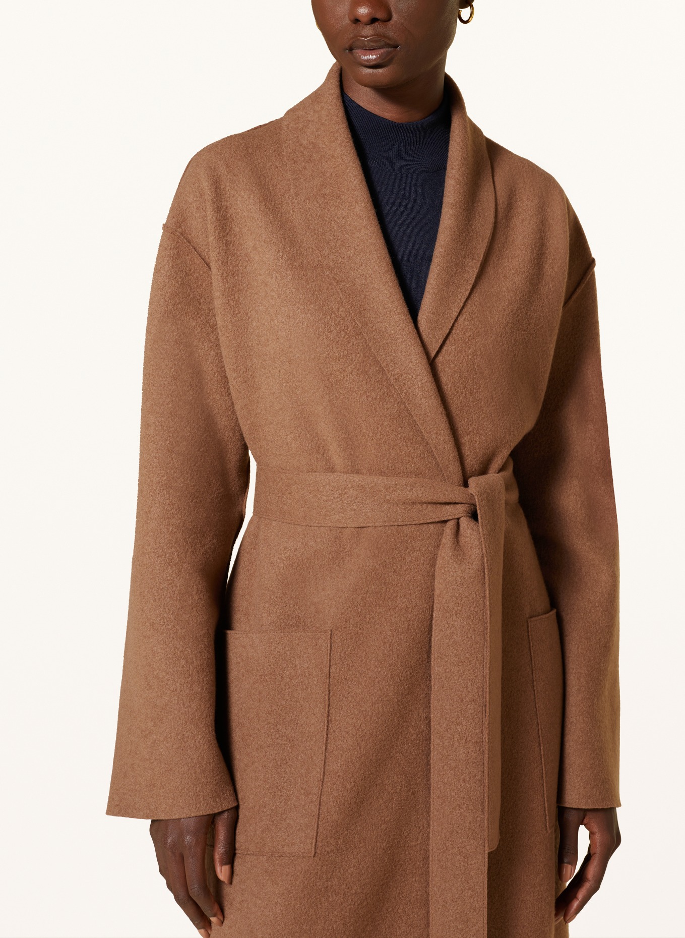 lunaria cashmere Cashmere coat, Color: CAMEL (Image 4)
