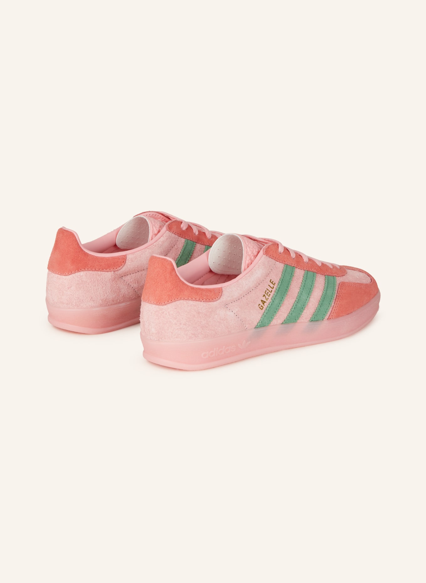 adidas Originals Sneaker GAZELLE INDOOR, Farbe: LACHS/ GRÜN (Bild 2)