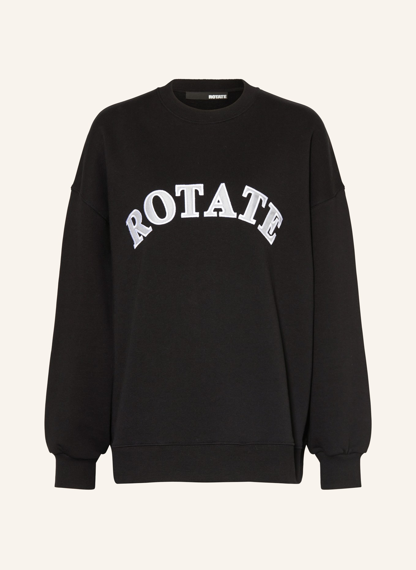 ROTATE Sweatshirt, Color: BLACK/ WHITE/ GRAY (Image 1)