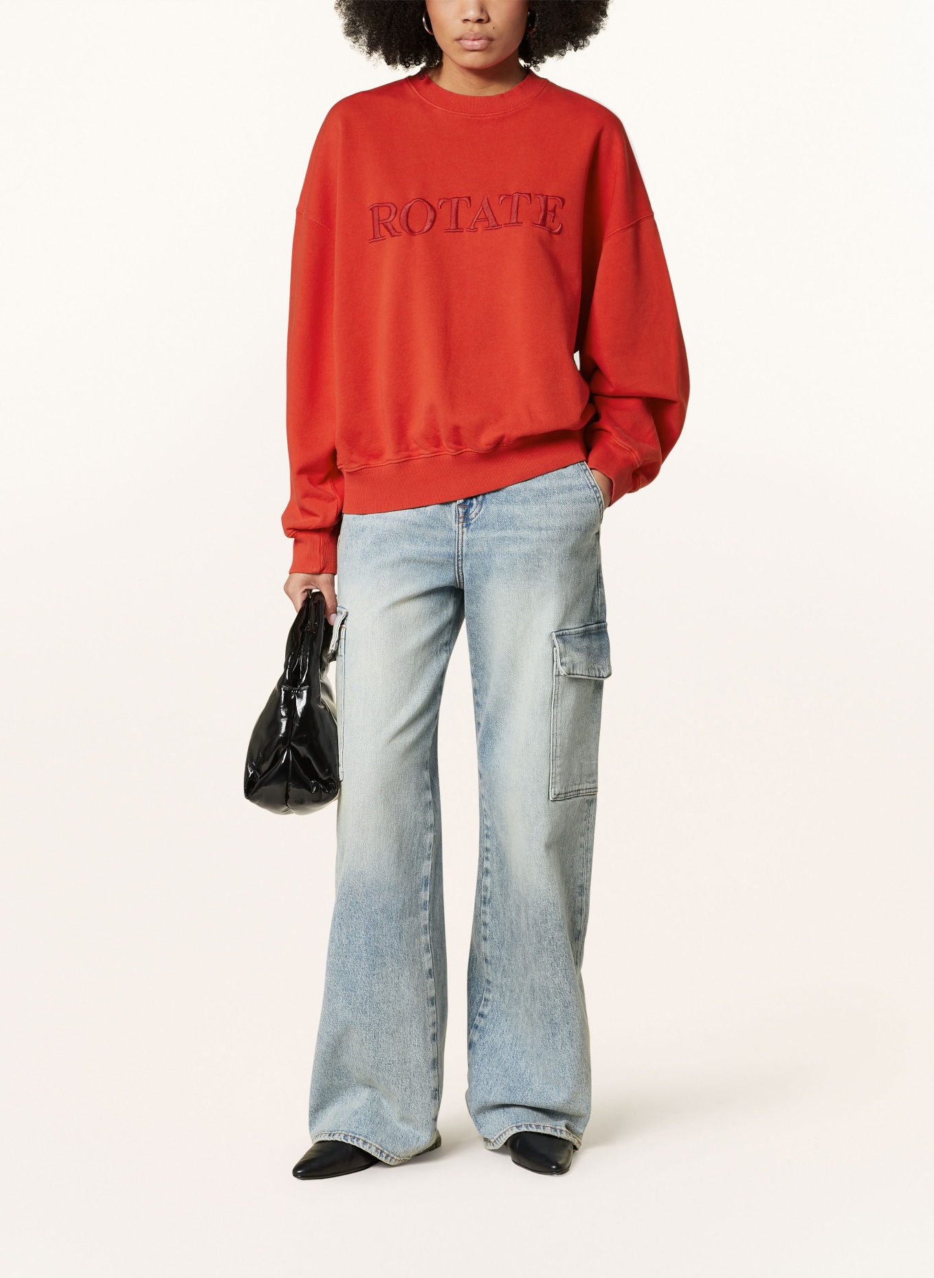 ROTATE Sweatshirt, Color: RED (Image 2)