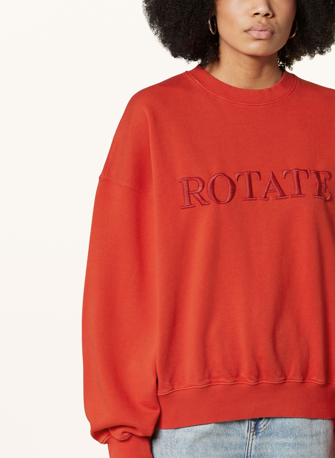 ROTATE Sweatshirt, Color: RED (Image 4)