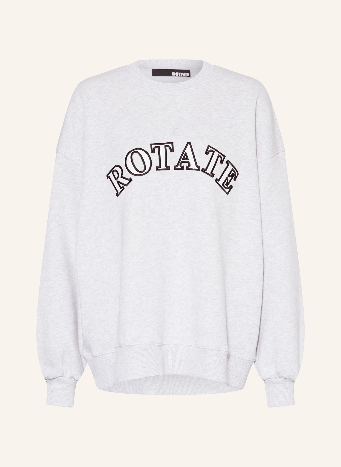 ROTATE Sweatshirt, Color: LIGHT GRAY/ WHITE/ BLACK (Image 1)