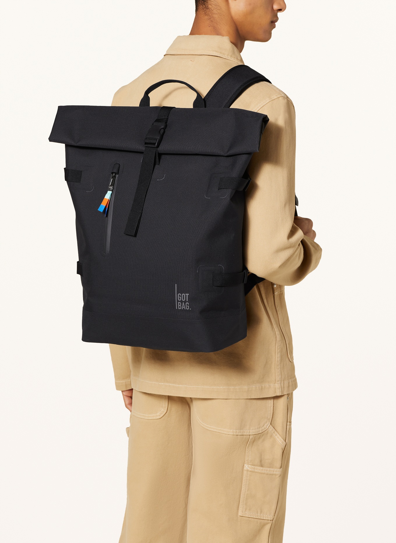 GOT BAG Backpack ROLLTOP 2.0 31 l with laptop compartment: BLACK