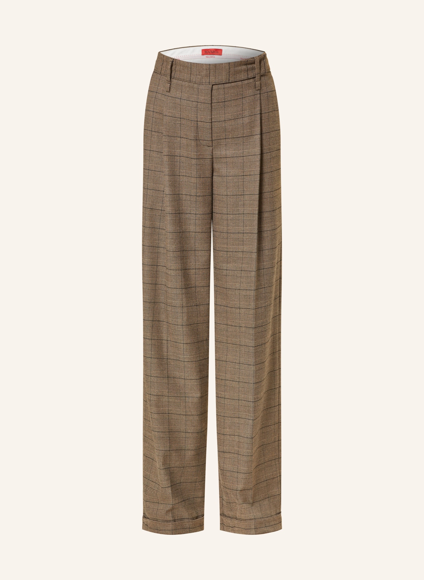 MAX & Co. Kalhoty INDICE: BÉŽOVÁ / HNĚDÁ