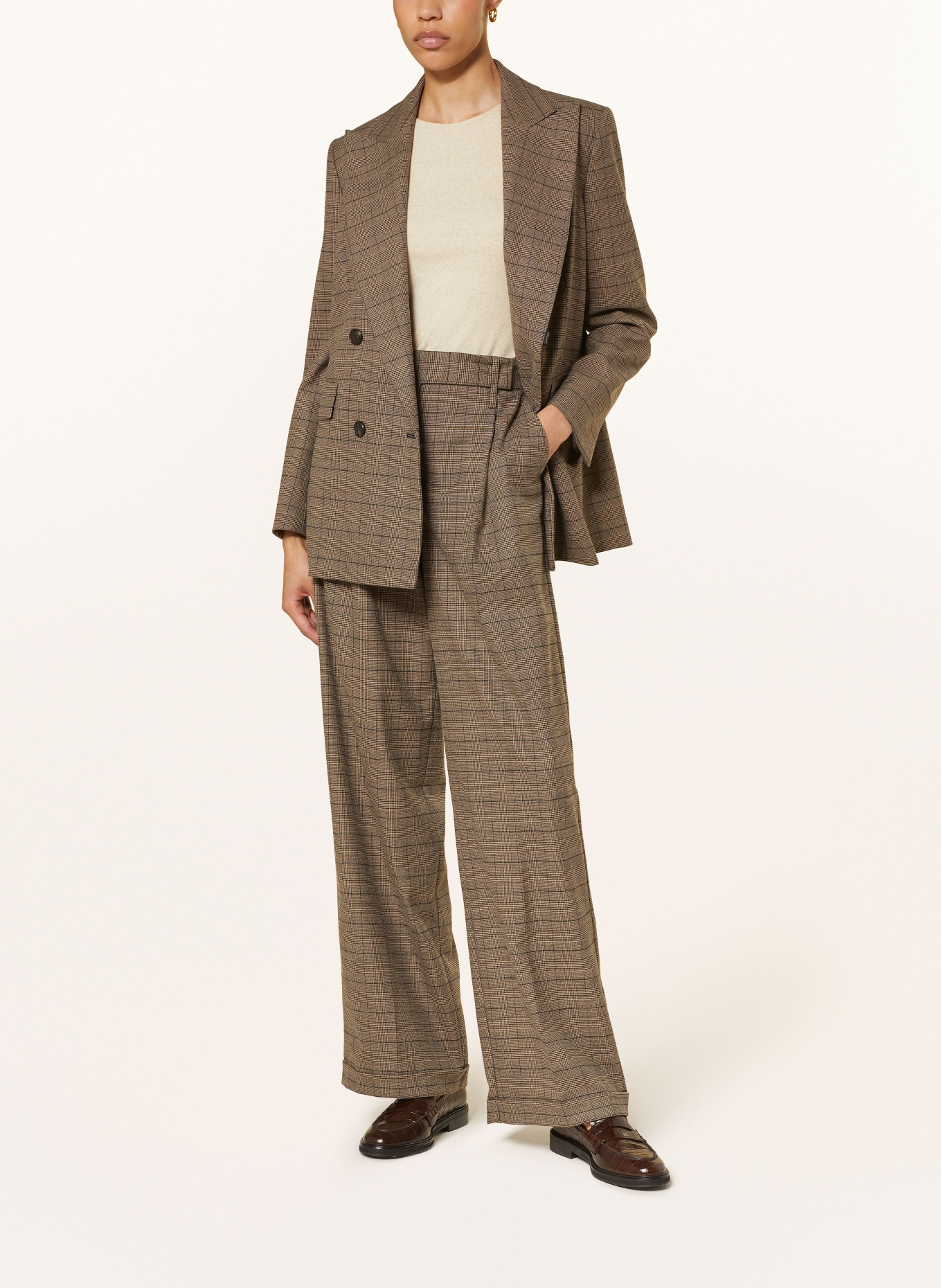 MAX & Co. Kalhoty INDICE: BÉŽOVÁ / HNĚDÁ