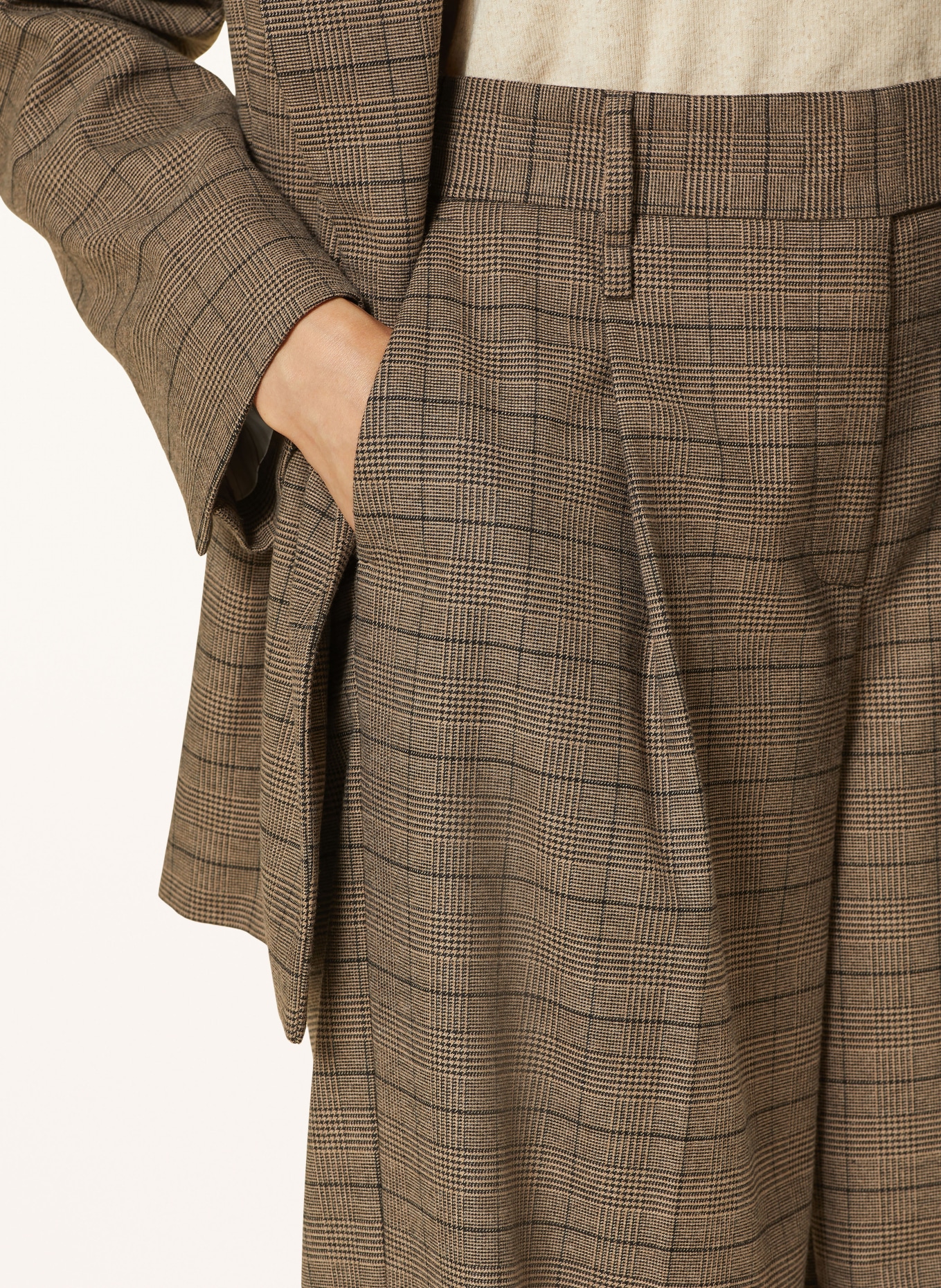 MAX & Co. Kalhoty INDICE: BÉŽOVÁ / HNĚDÁ