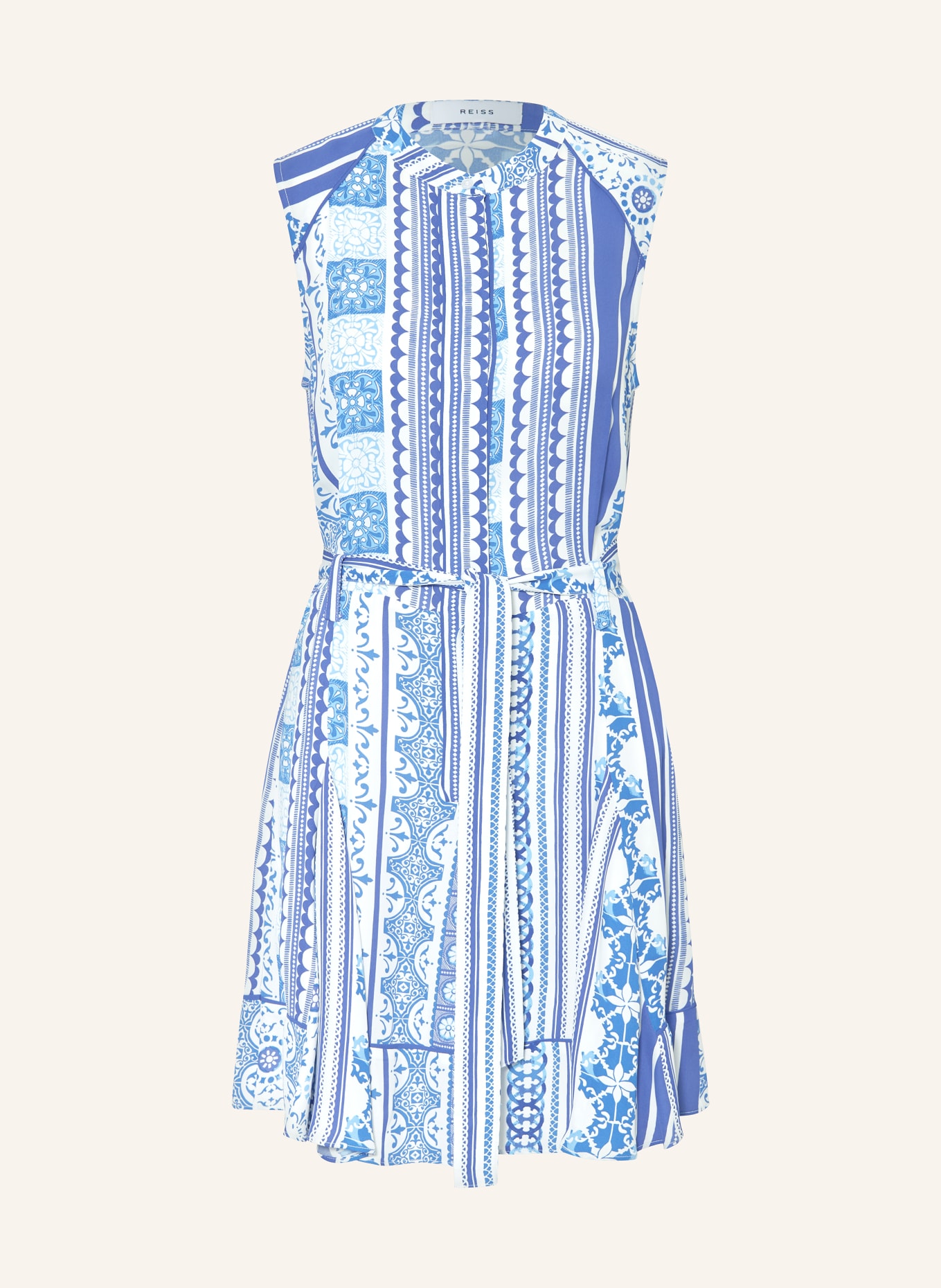 REISS Kleid, Farbe: BLAU/ WEISS (Bild 1)