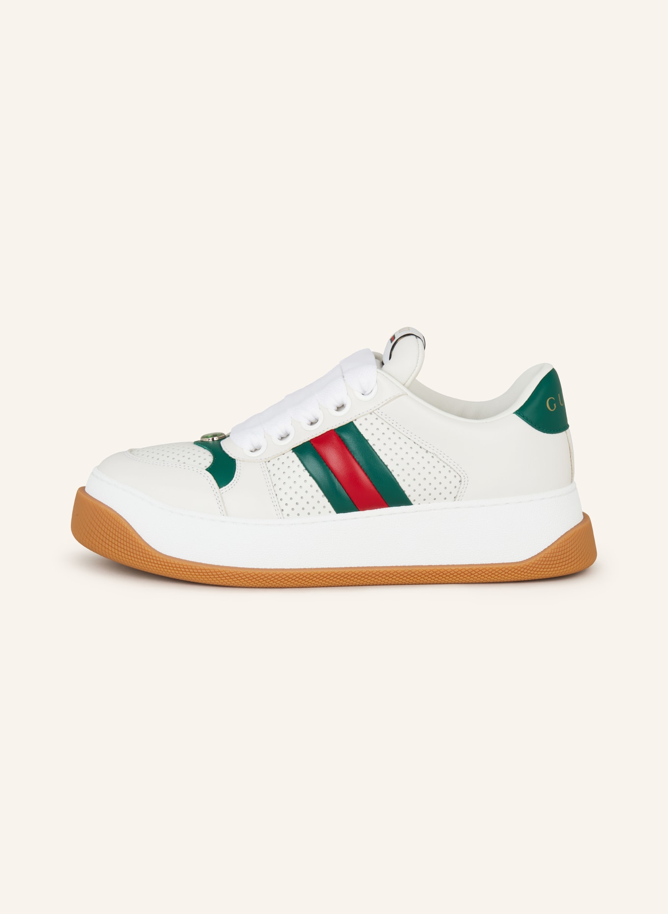 GUCCI Sneakers, Color: WHITE/ GREEN/ RED (Image 4)