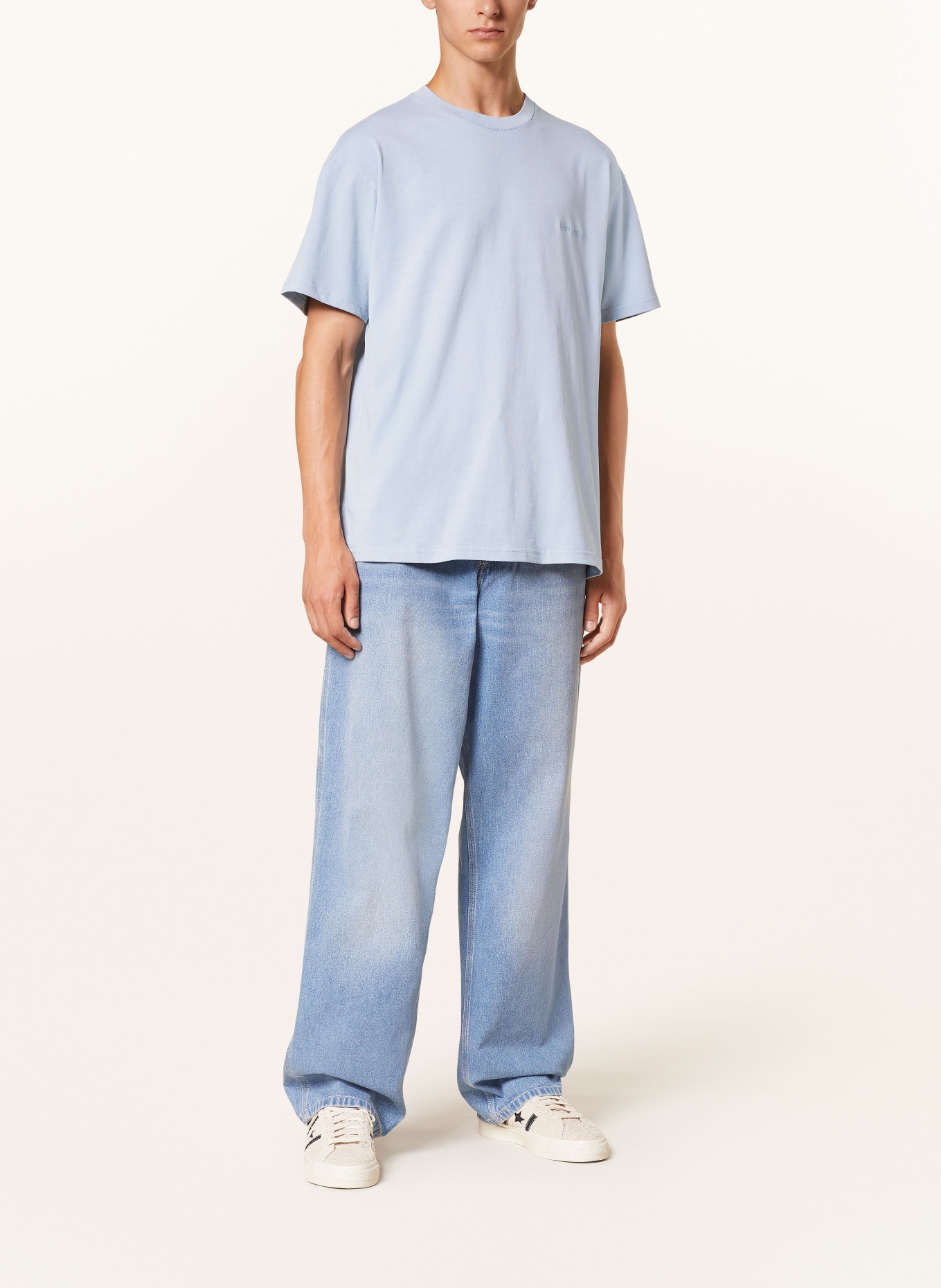 carhartt WIP T-shirt, Color: LIGHT BLUE (Image 2)