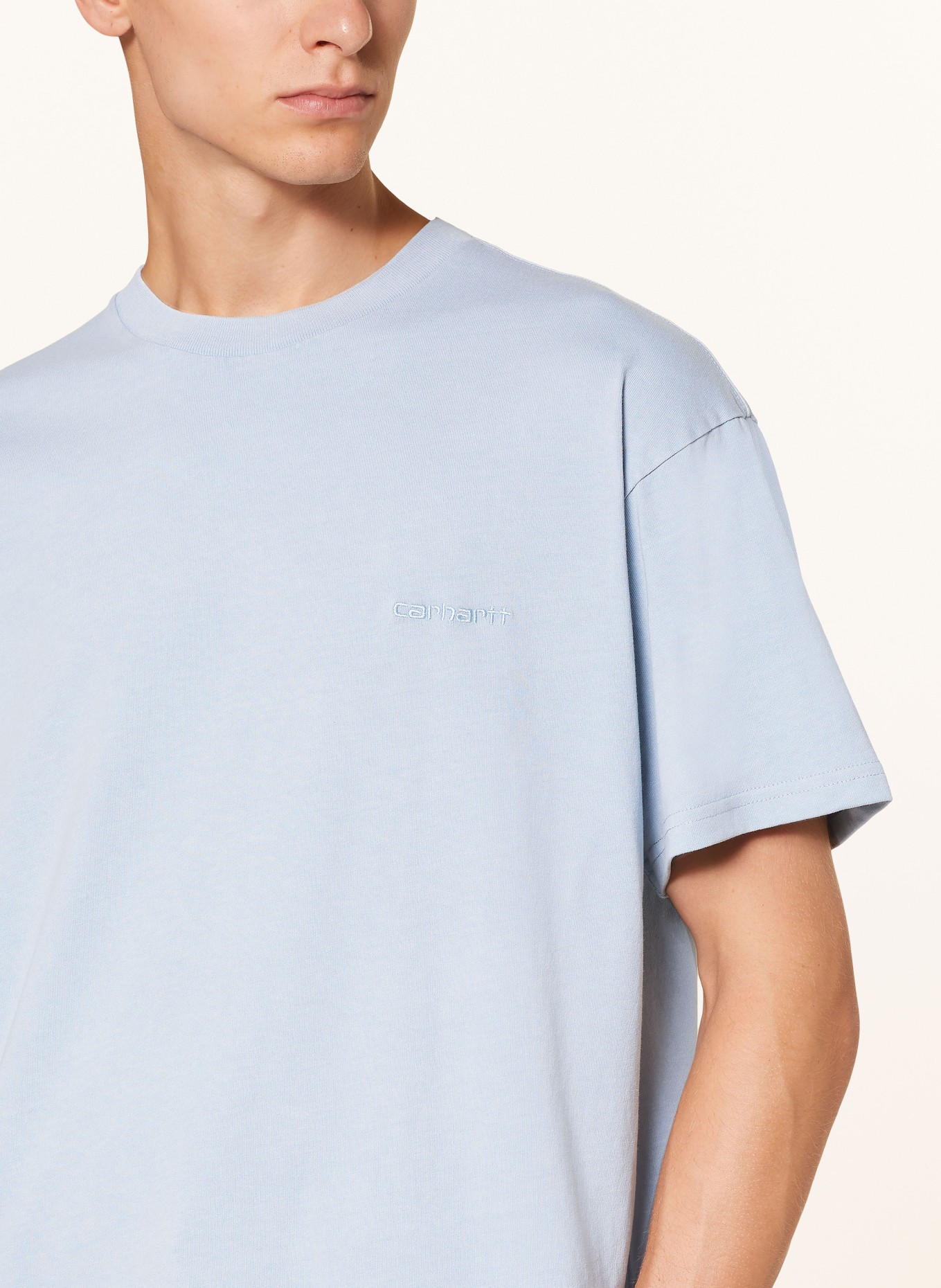 carhartt WIP T-shirt, Color: LIGHT BLUE (Image 4)