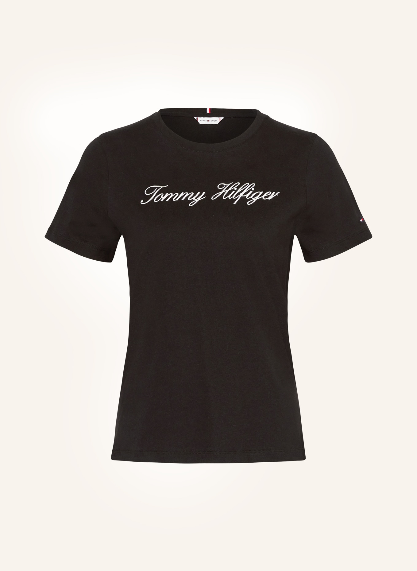 TOMMY HILFIGER T-Shirt: SCHWARZ