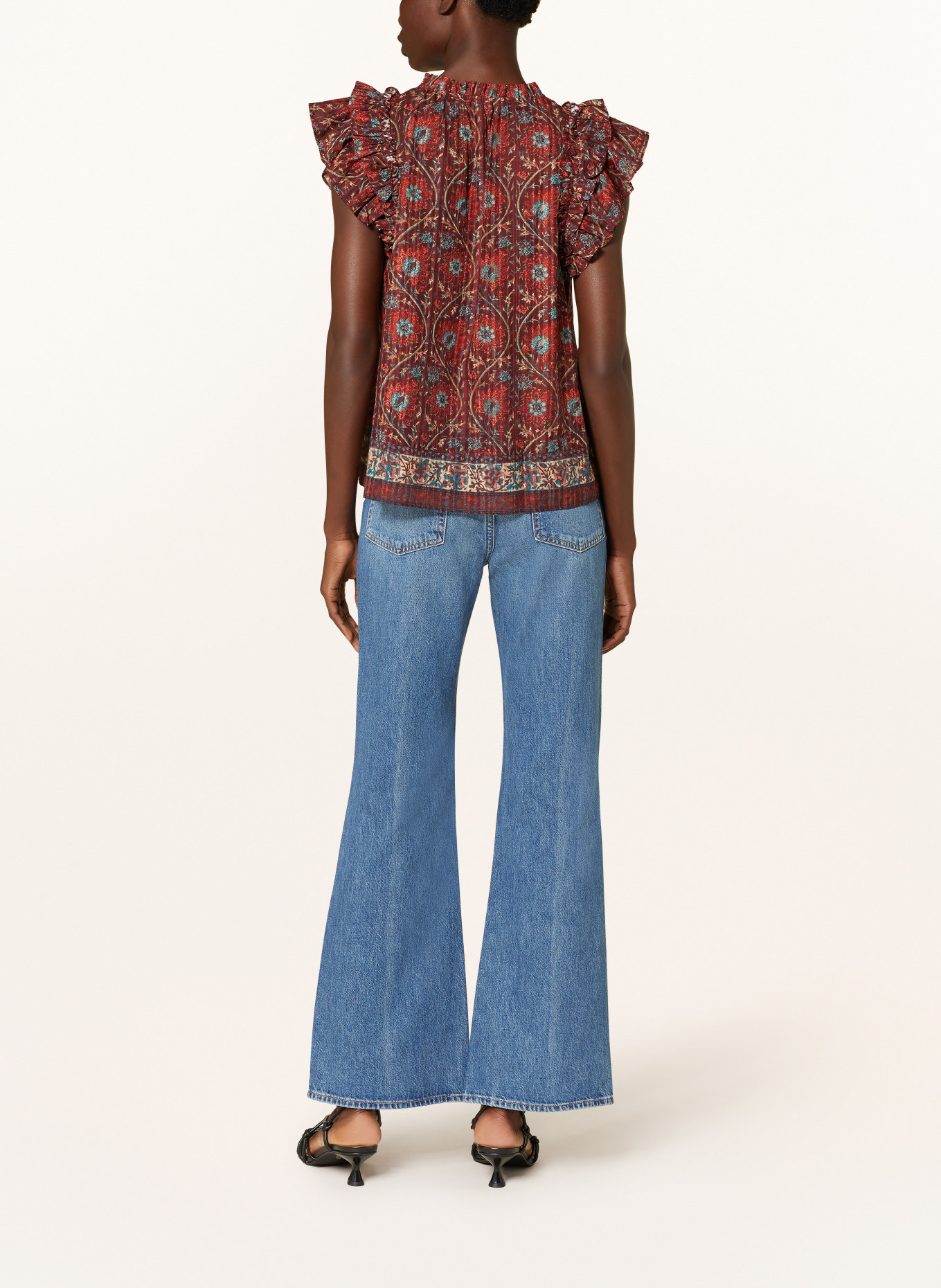 ULLA JOHNSON Bootcut jeans MARTINE, Color: DNBMI DANUBE MEDIUM INDIGO WASH (Image 3)