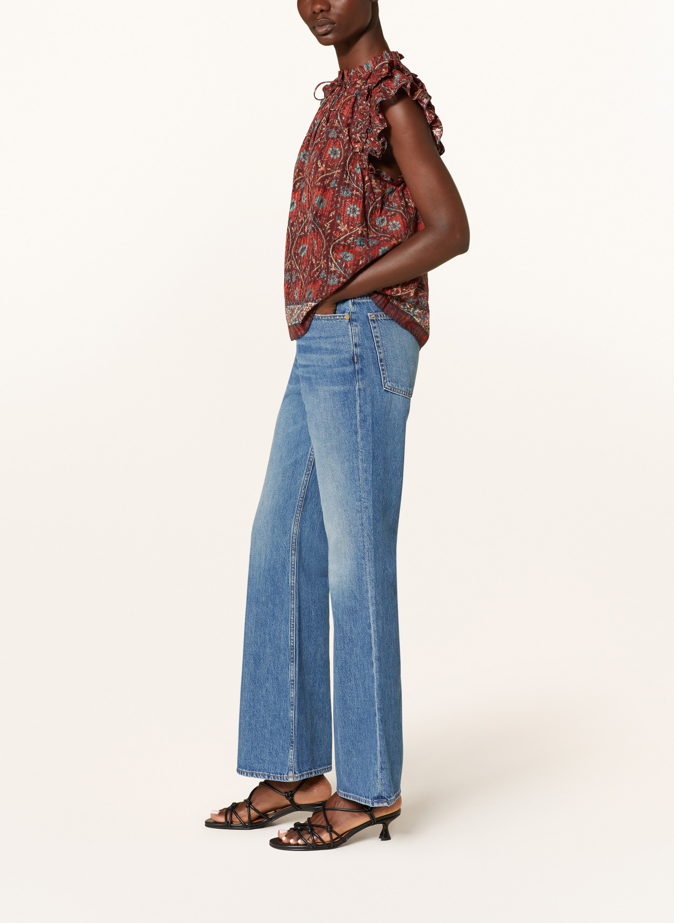 ULLA JOHNSON Bootcut jeans MARTINE, Color: DNBMI DANUBE MEDIUM INDIGO WASH (Image 4)