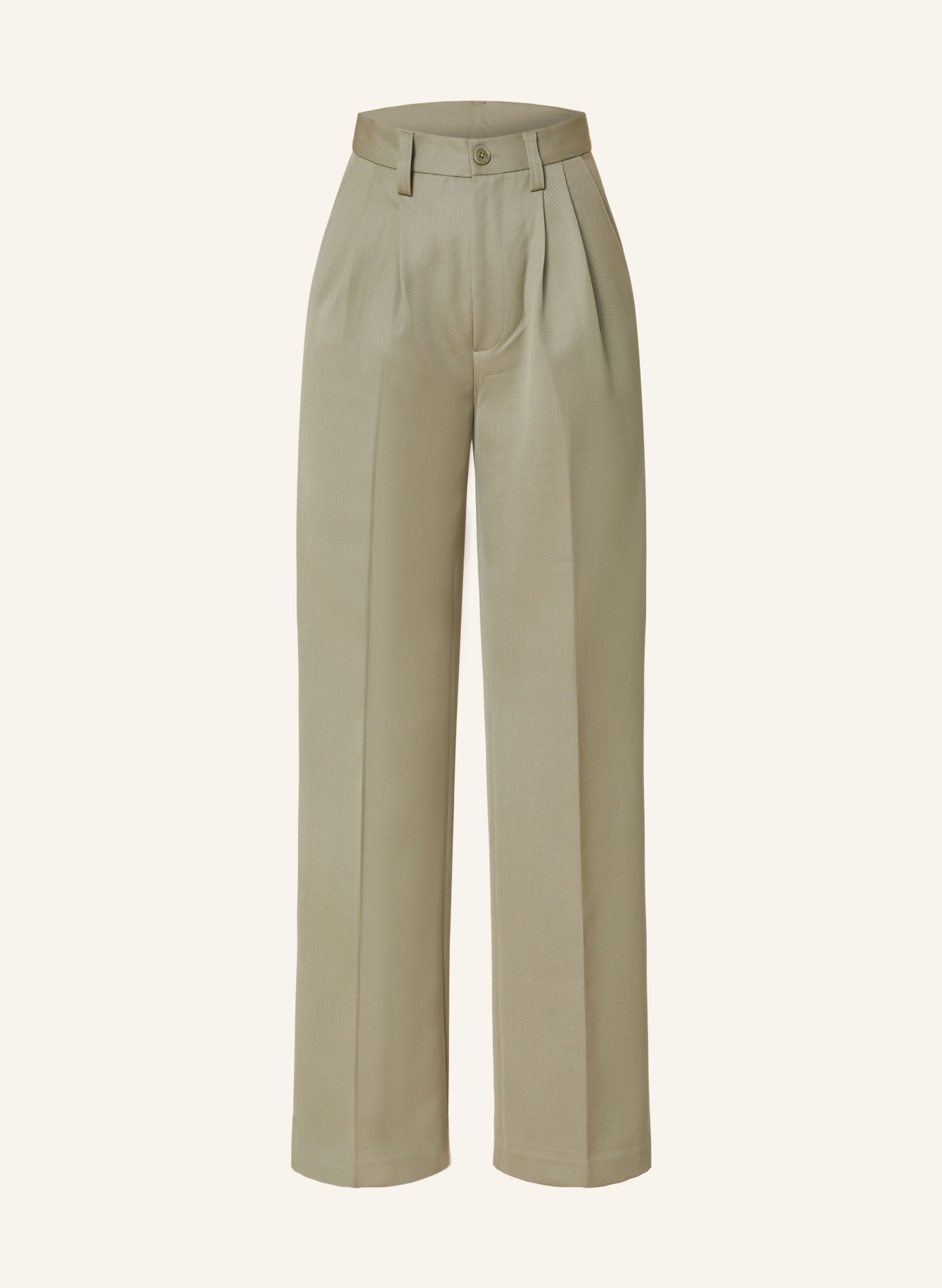 ANINE BING Wide leg trousers CARRIE, Color: GREEN (Image 1)