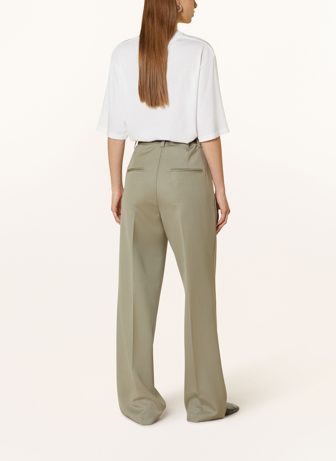 ANINE BING Wide leg trousers CARRIE, Color: GREEN (Image 3)