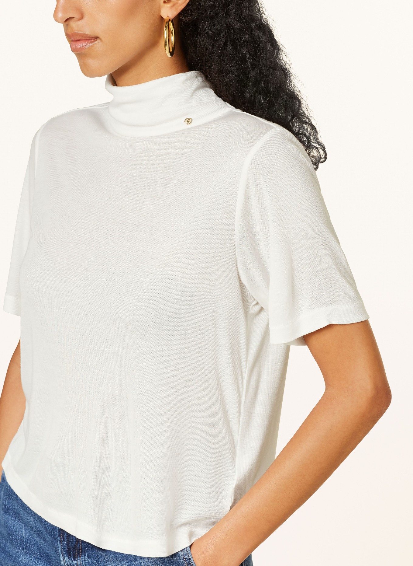 ANINE BING Turtleneck shirt, Color: WHITE (Image 4)