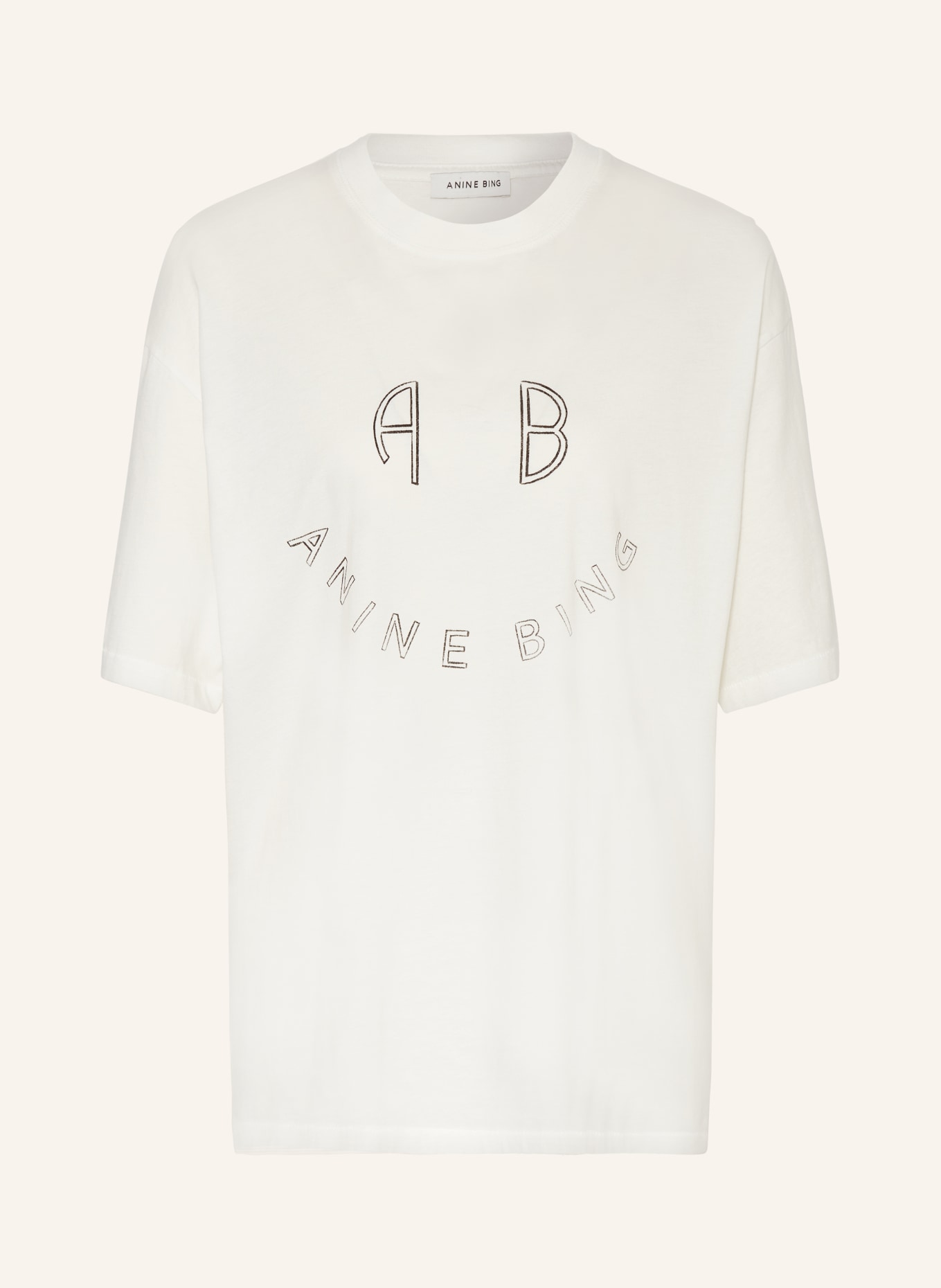 ANINE BING Oversized shirt, Color: WHITE/ BLACK (Image 1)