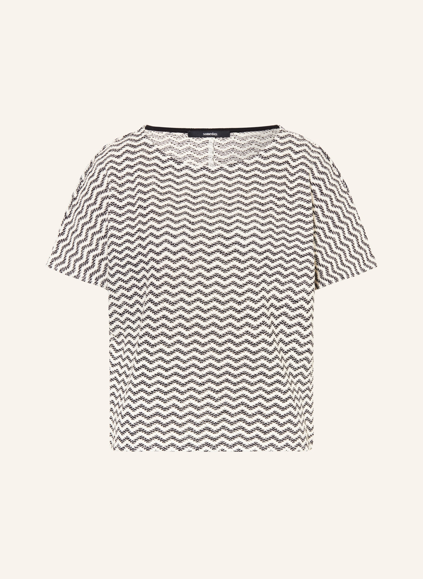 someday Knit shirt UMERA, Color: BLACK/ WHITE (Image 1)