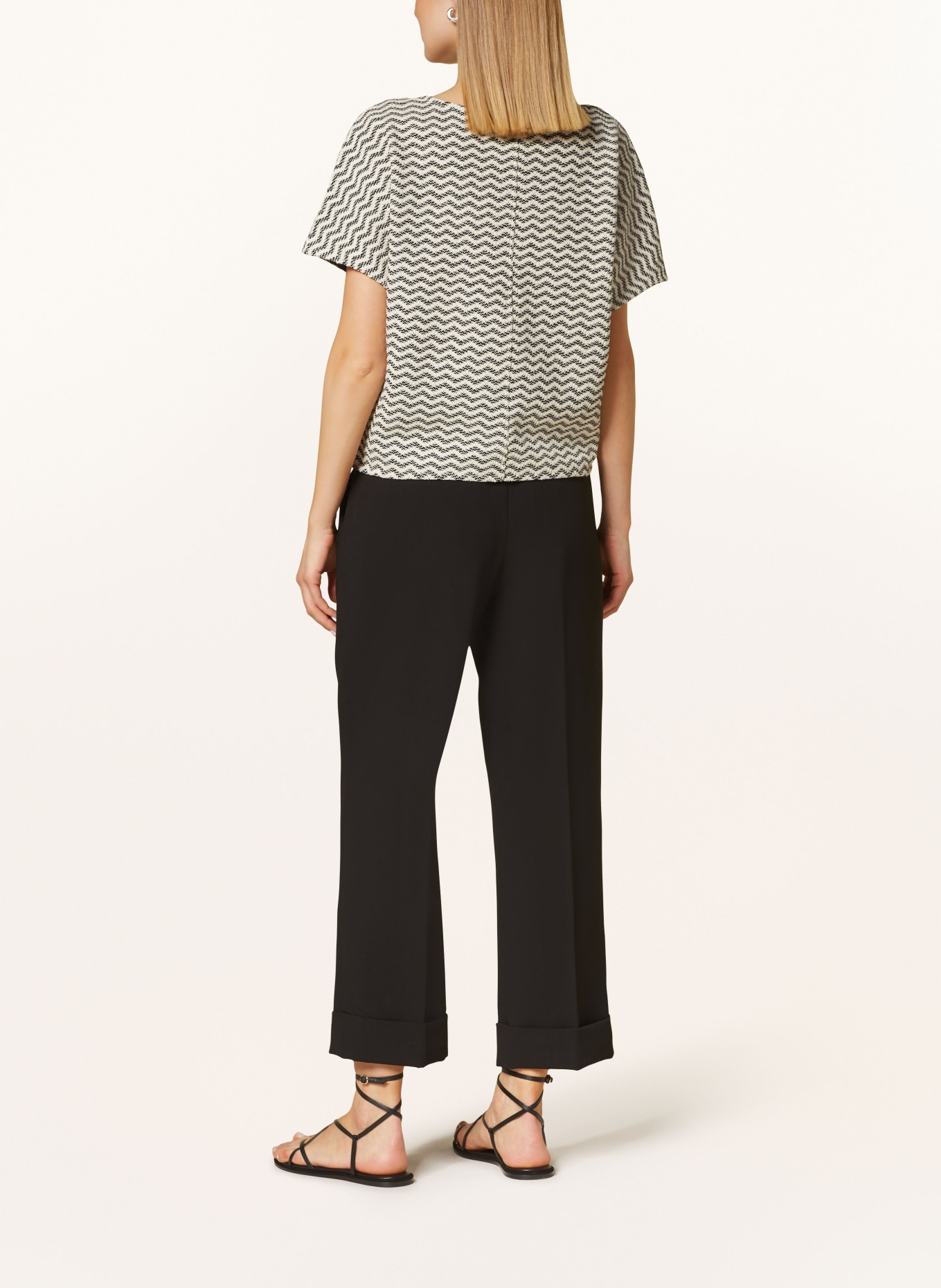 someday Knit shirt UMERA, Color: BLACK/ WHITE (Image 3)