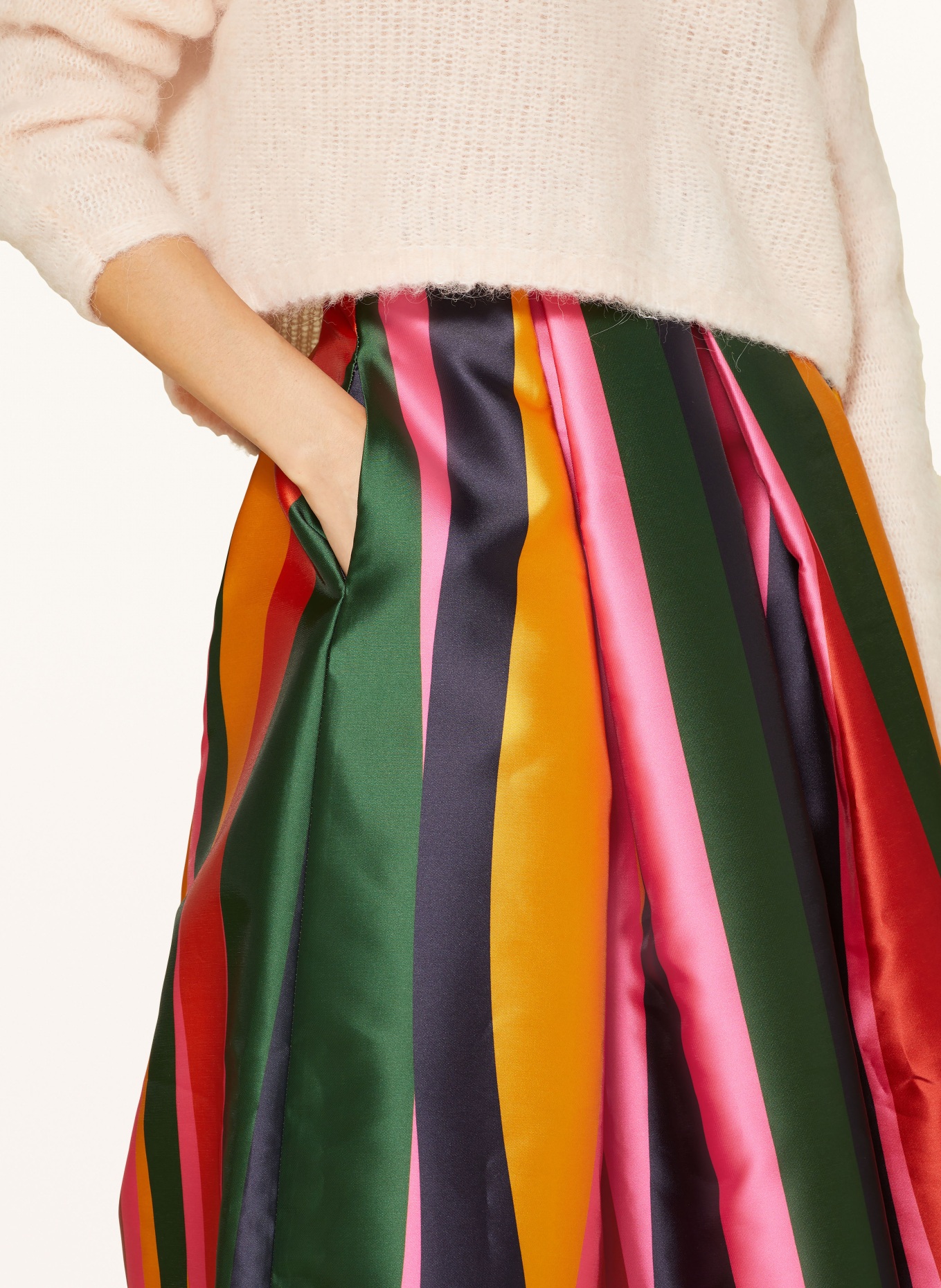 LUNATICA MILANO Satin skirt
